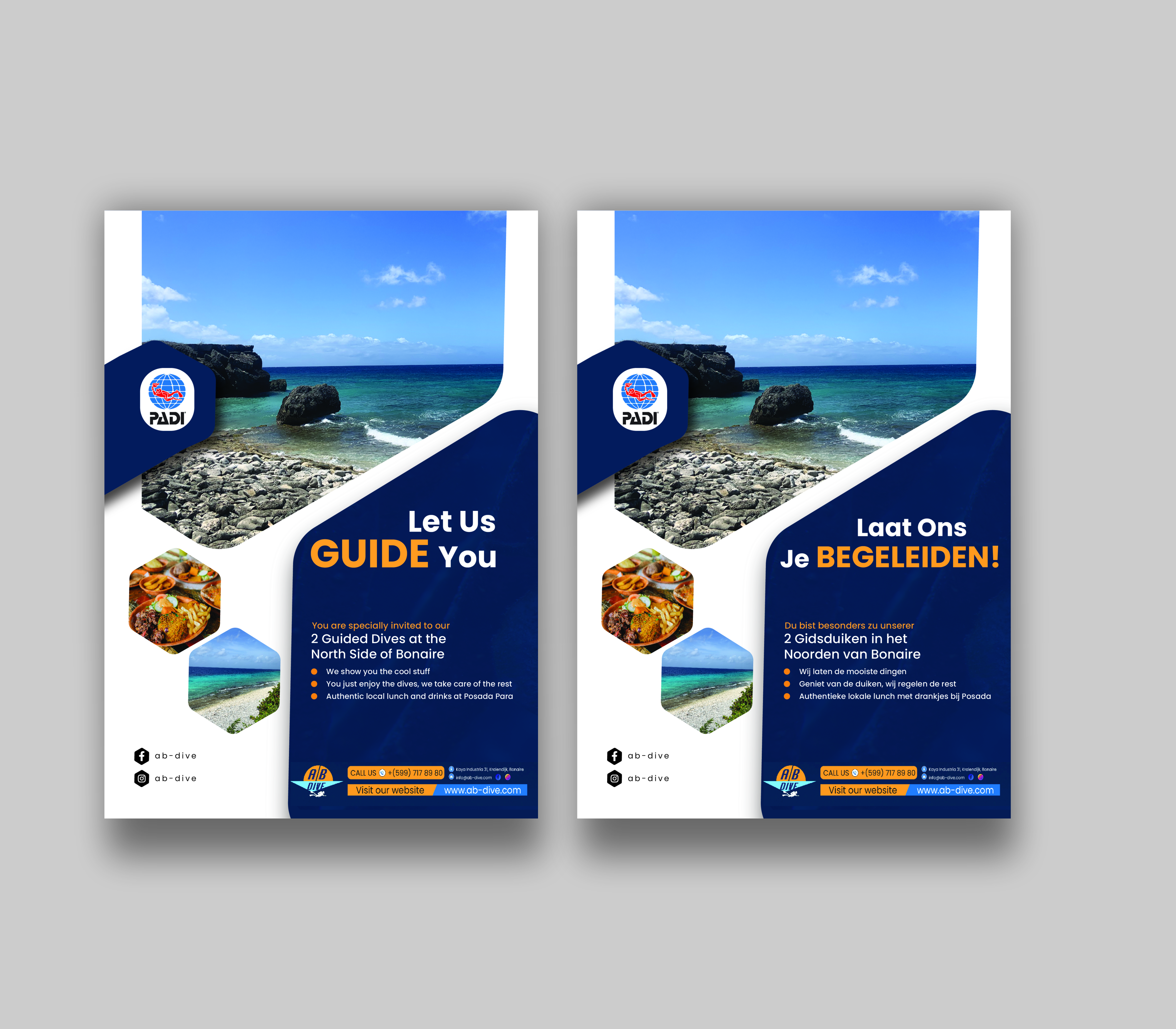 Flyer Design by Nel. for AB Dive | Design #31834839