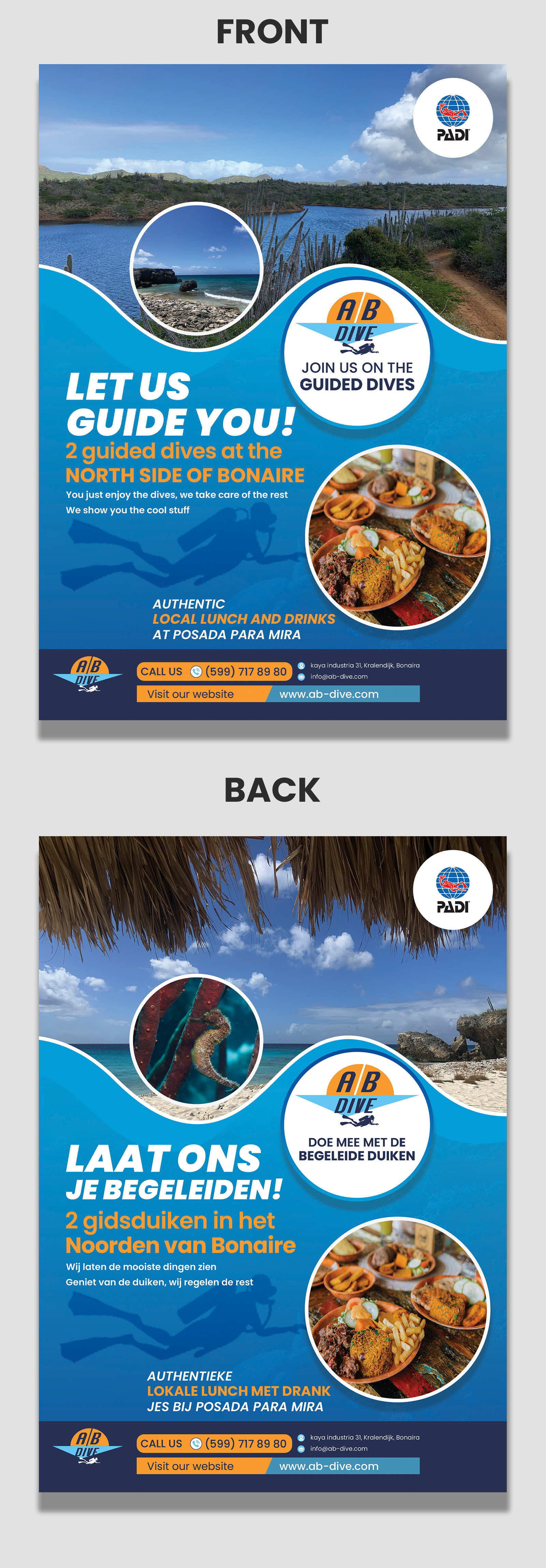 Flyer Design by Mi17design for AB Dive | Design #31834139