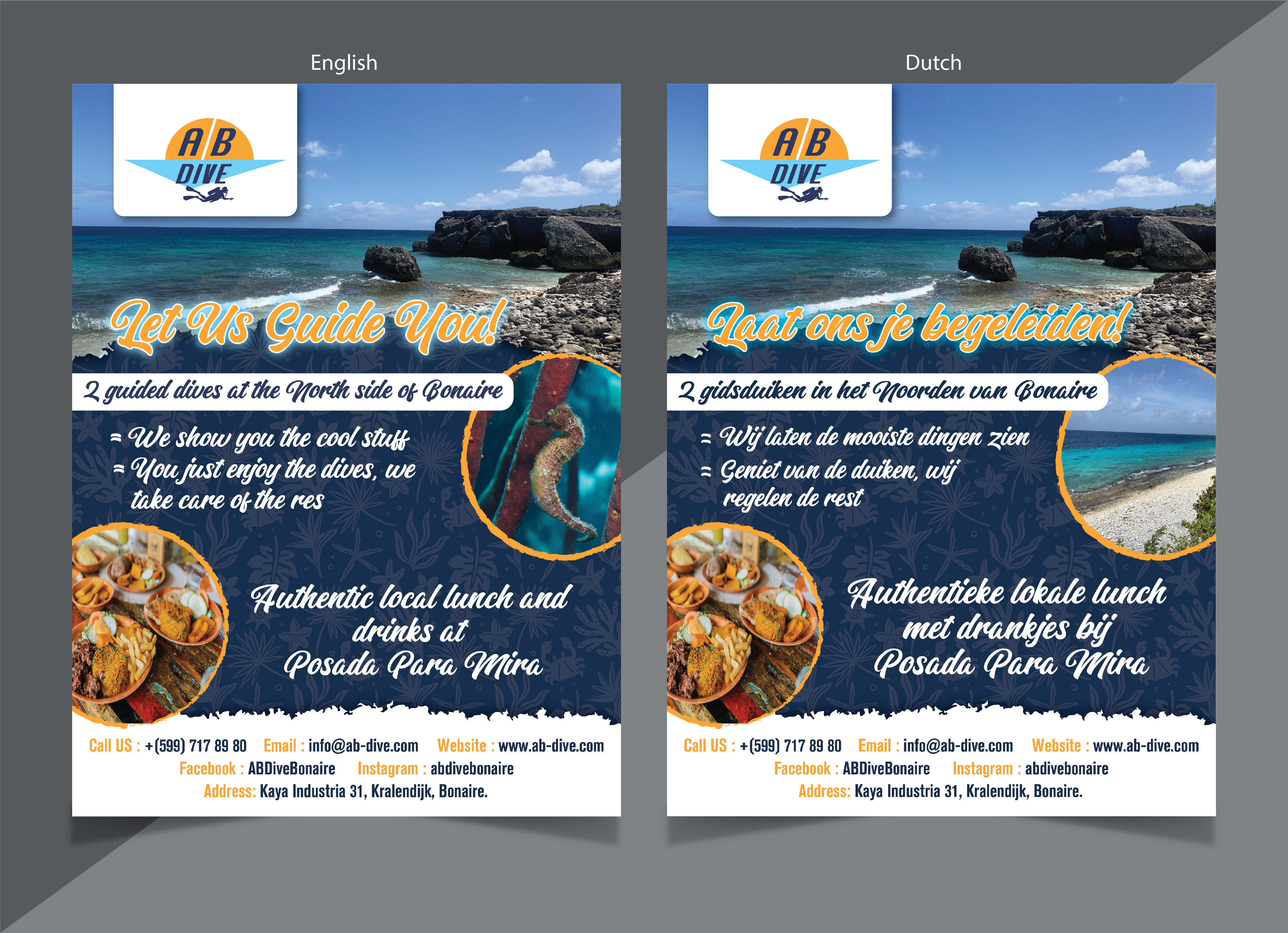 Flyer Design by HT Graphic for AB Dive | Design #31817088