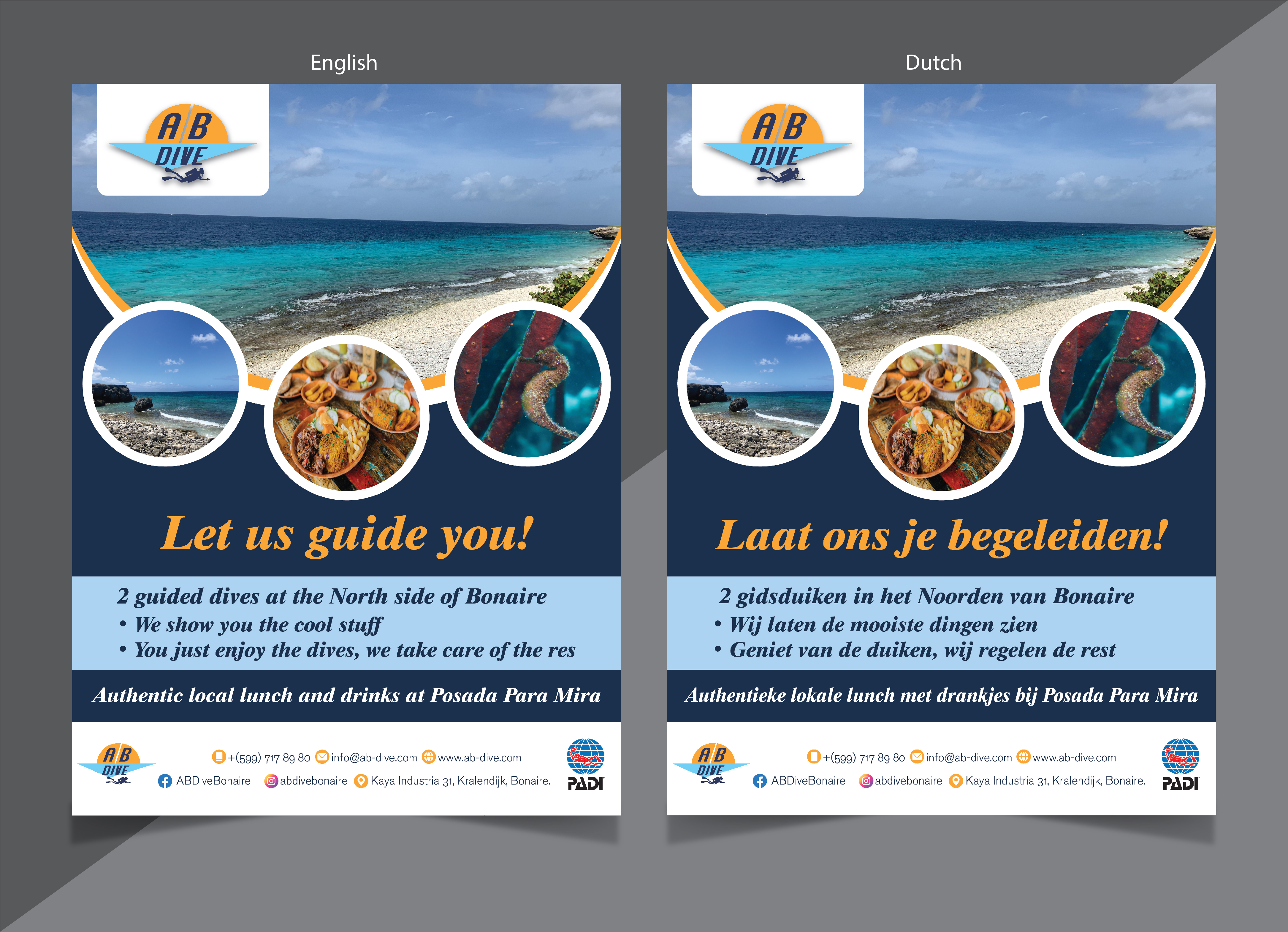 Flyer Design by HT Graphic for AB Dive | Design #31817236