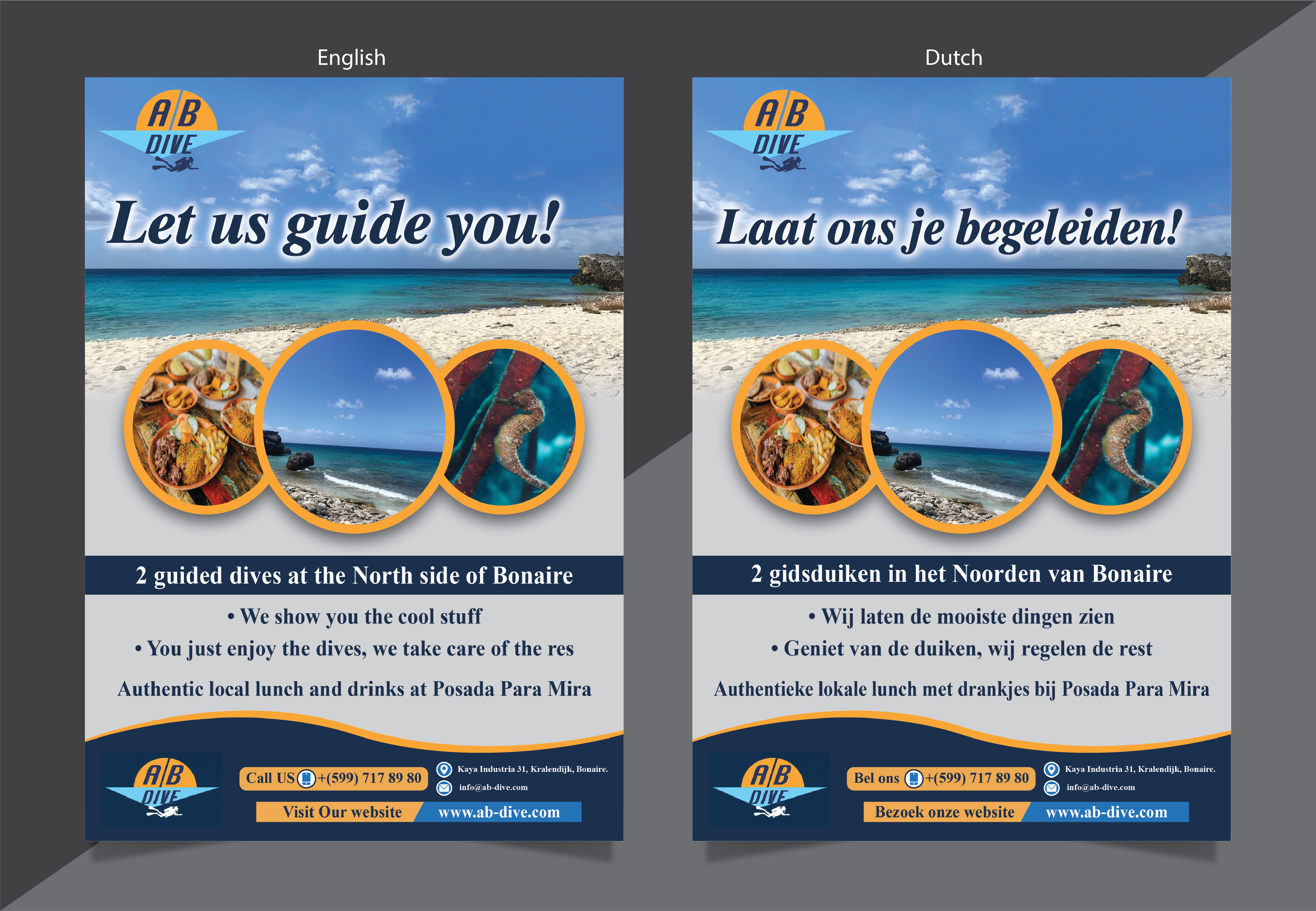 Flyer Design by HT Graphic for AB Dive | Design #31824873