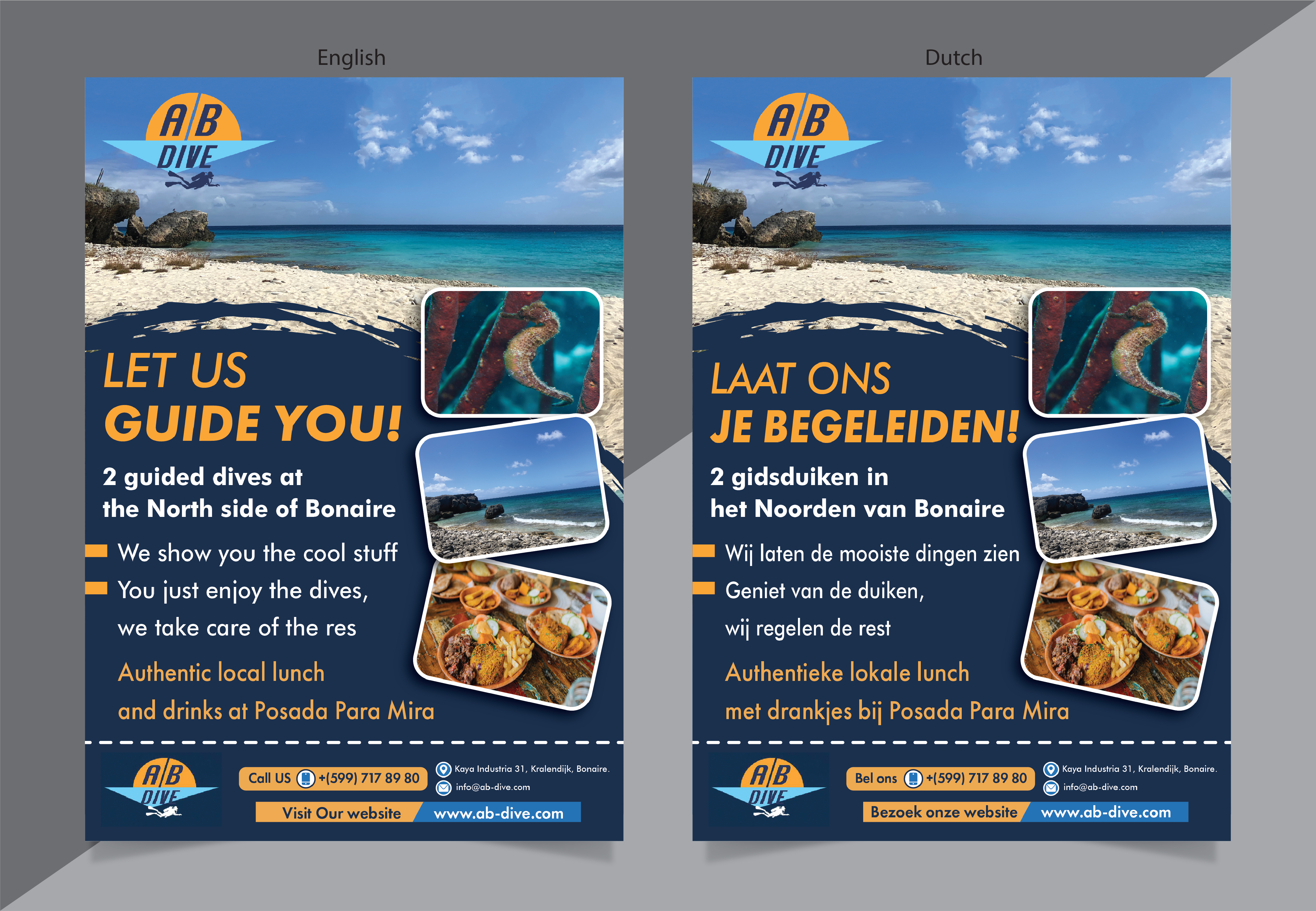 Flyer Design by HT Graphic for AB Dive | Design #31824874