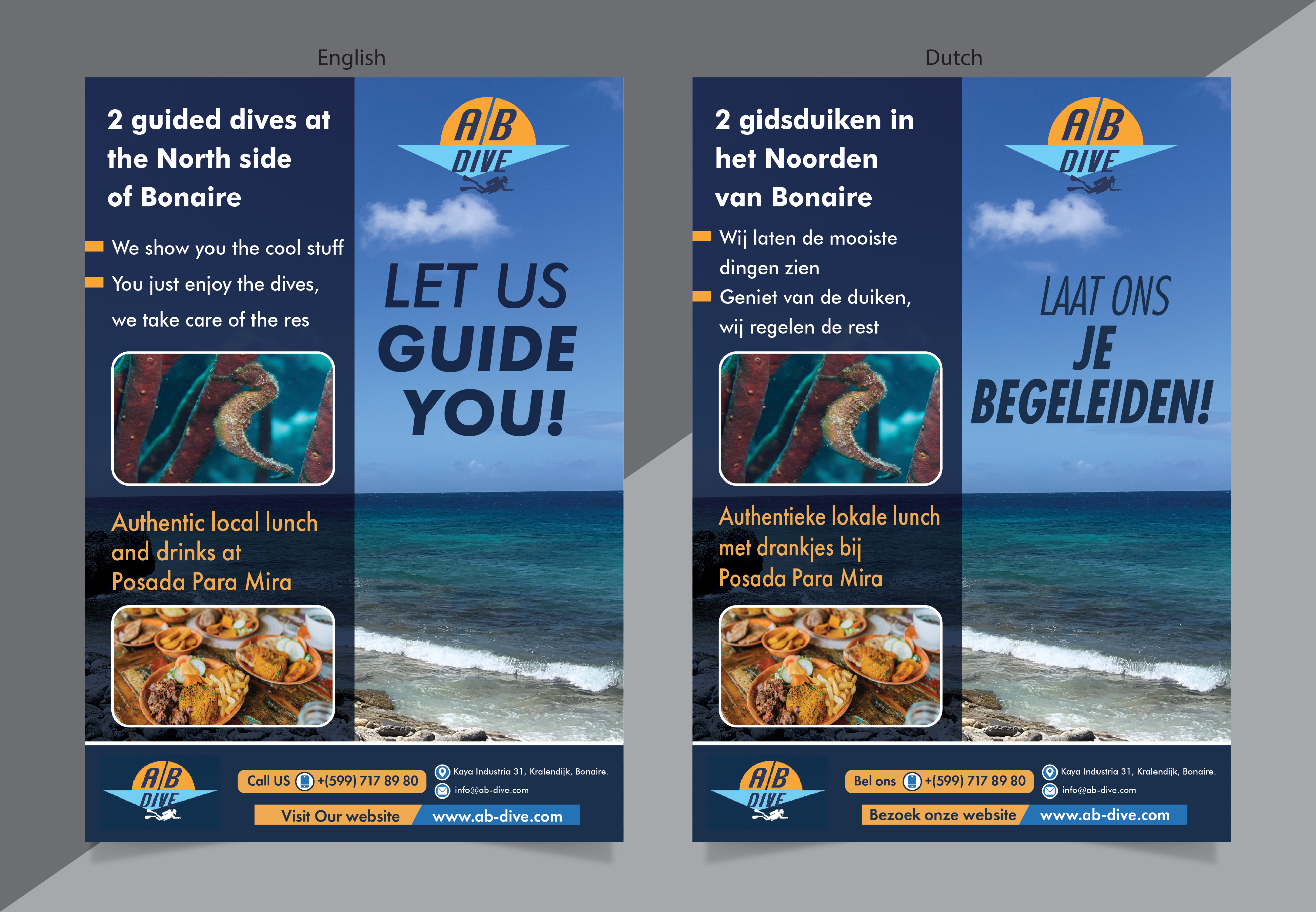 Flyer Design by HT Graphic for AB Dive | Design #31825140