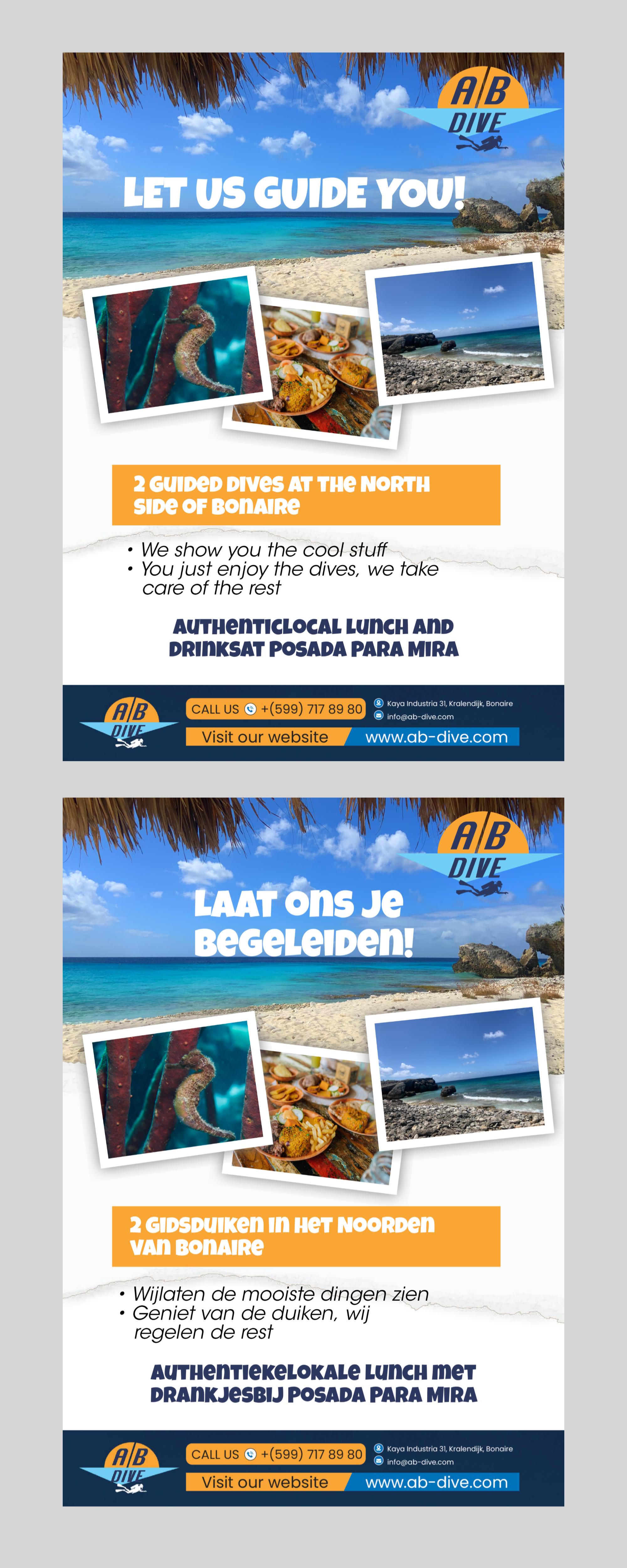 Design de Flyer par Justice Smith pour AB Dive | Design #31828308