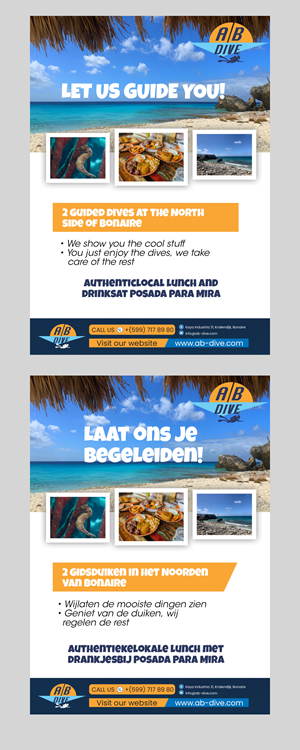 Flyer Design by Justice Smith for AB Dive | Design: #31828427