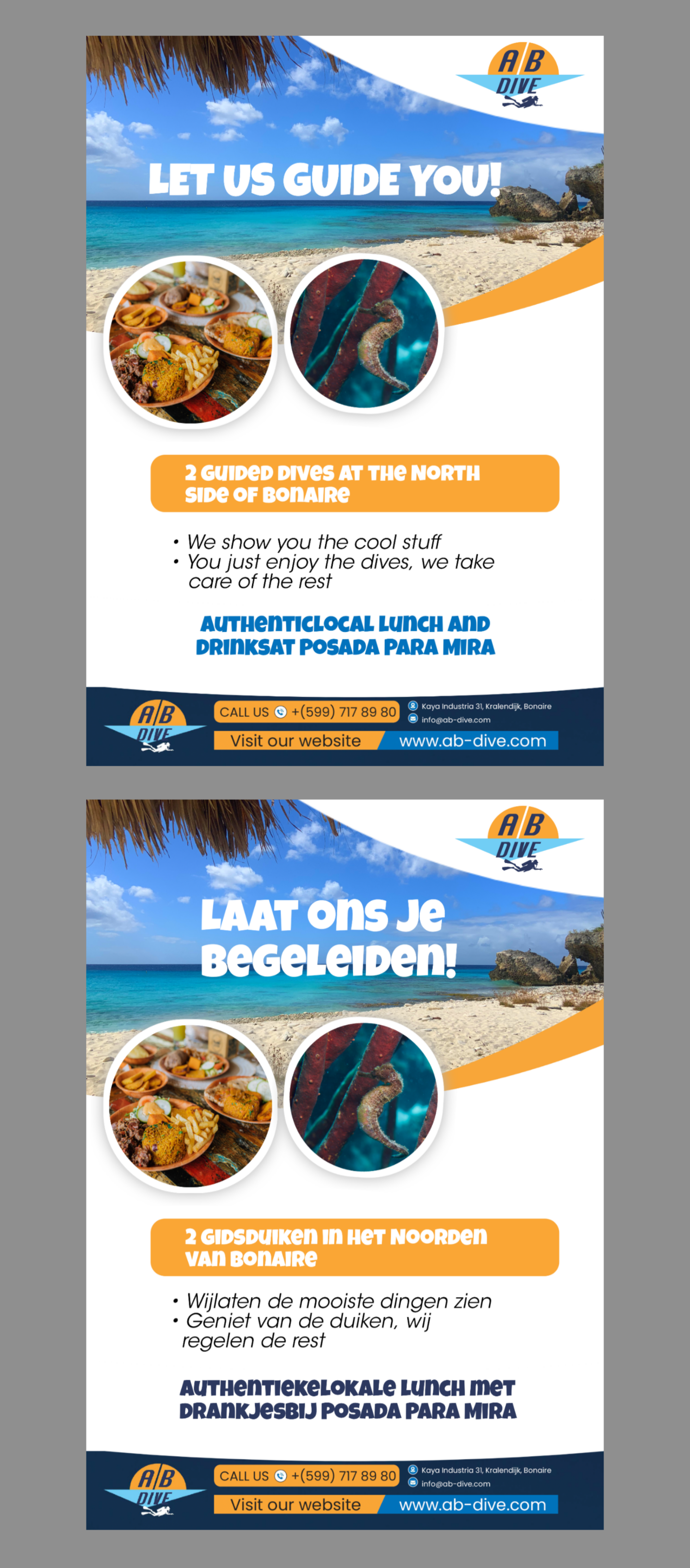 Flyer Design by Justice Smith for AB Dive | Design #31829749