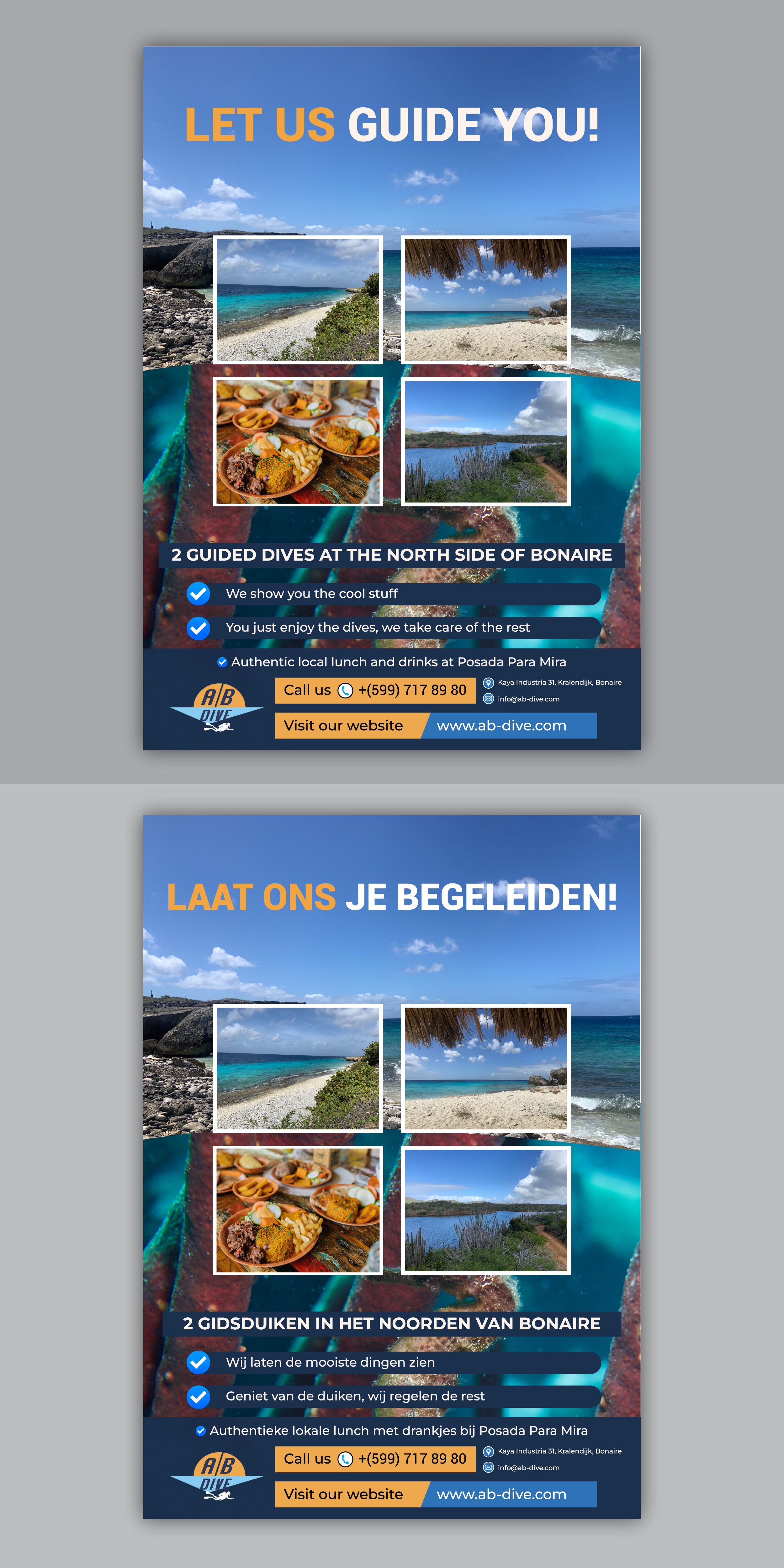 Flyer Design by Rifu Graphics for AB Dive | Design #31814820