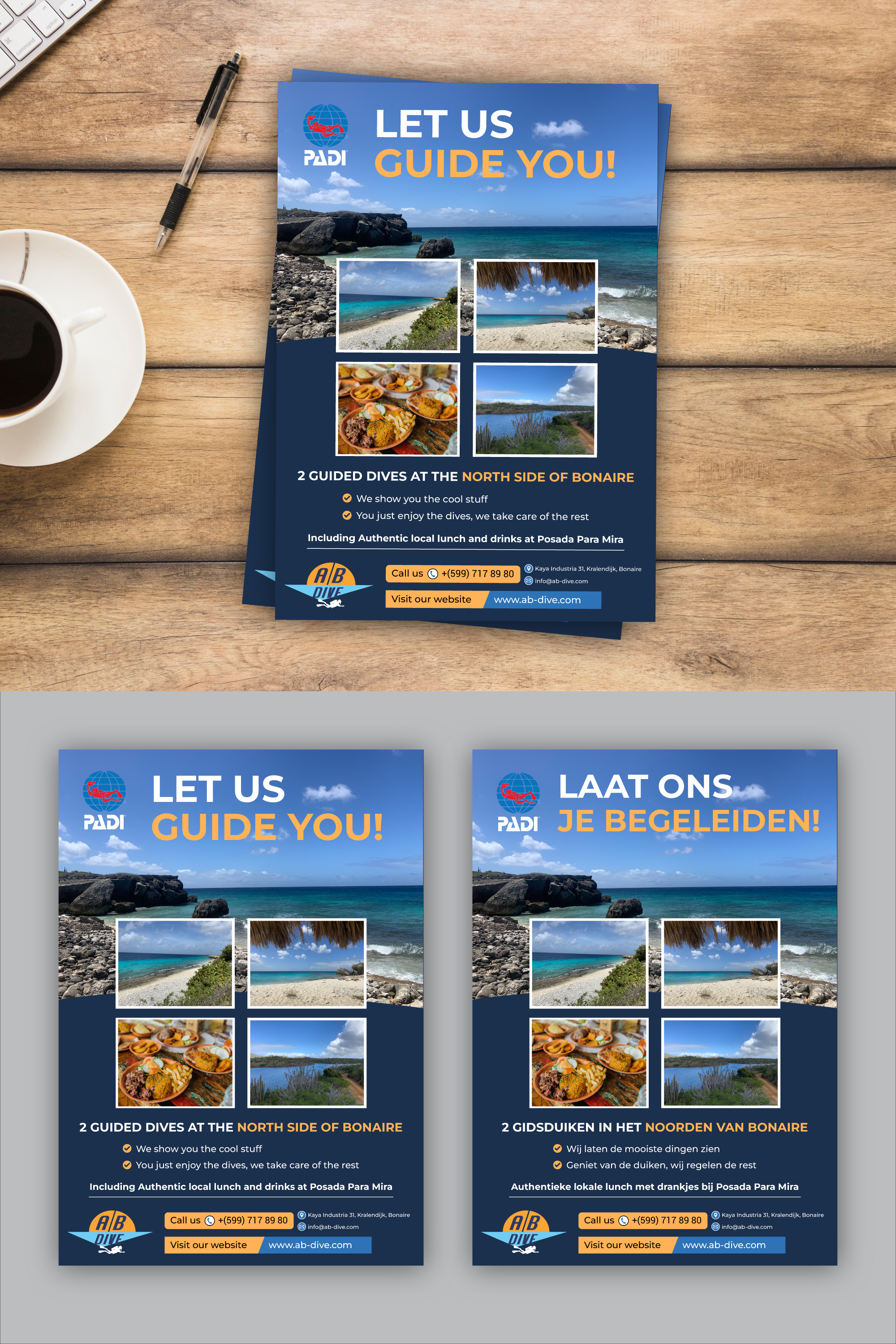 Flyer Design by Rifu Graphics for AB Dive | Design #31816828