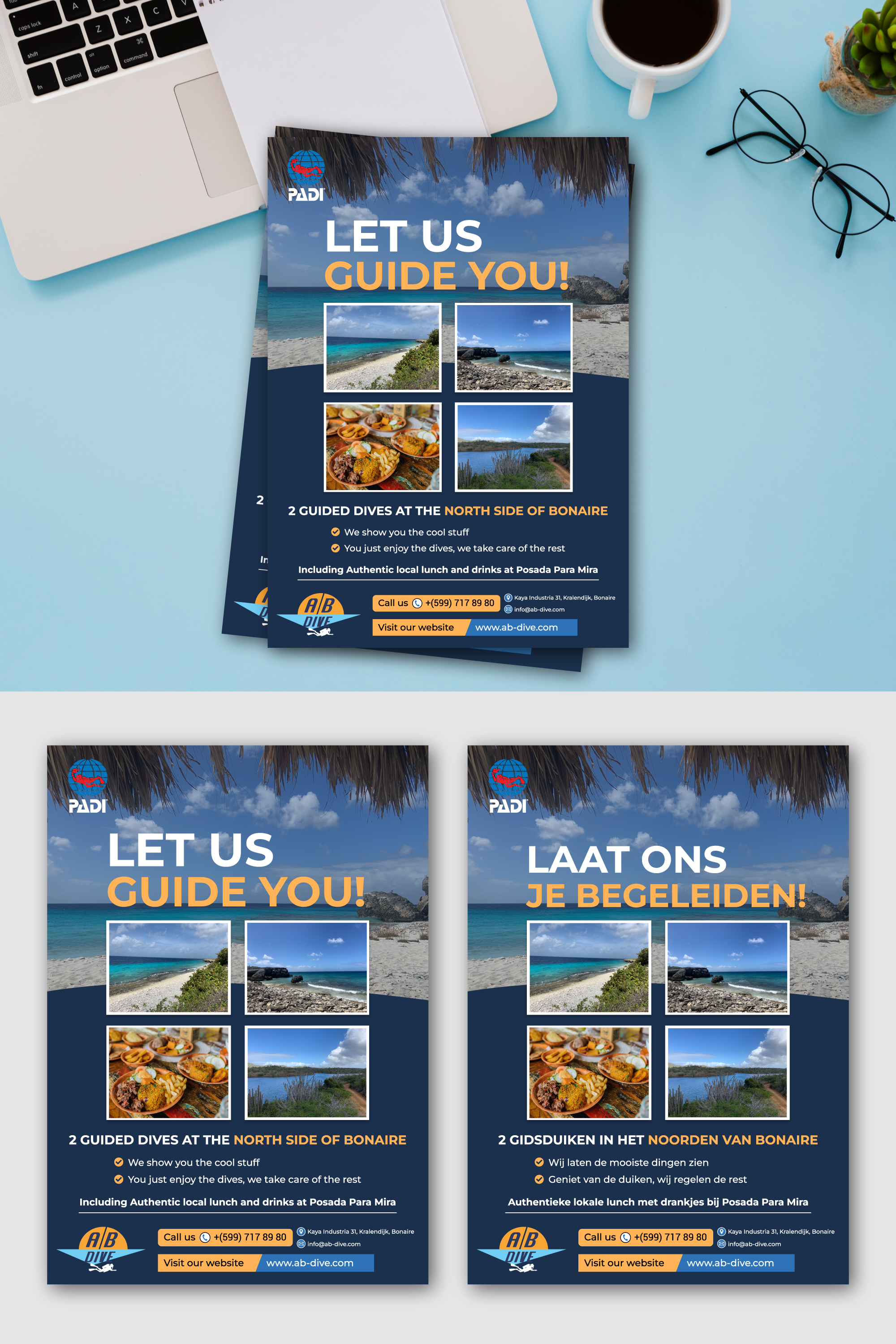 Flyer Design by Rifu Graphics for AB Dive | Design #31816842