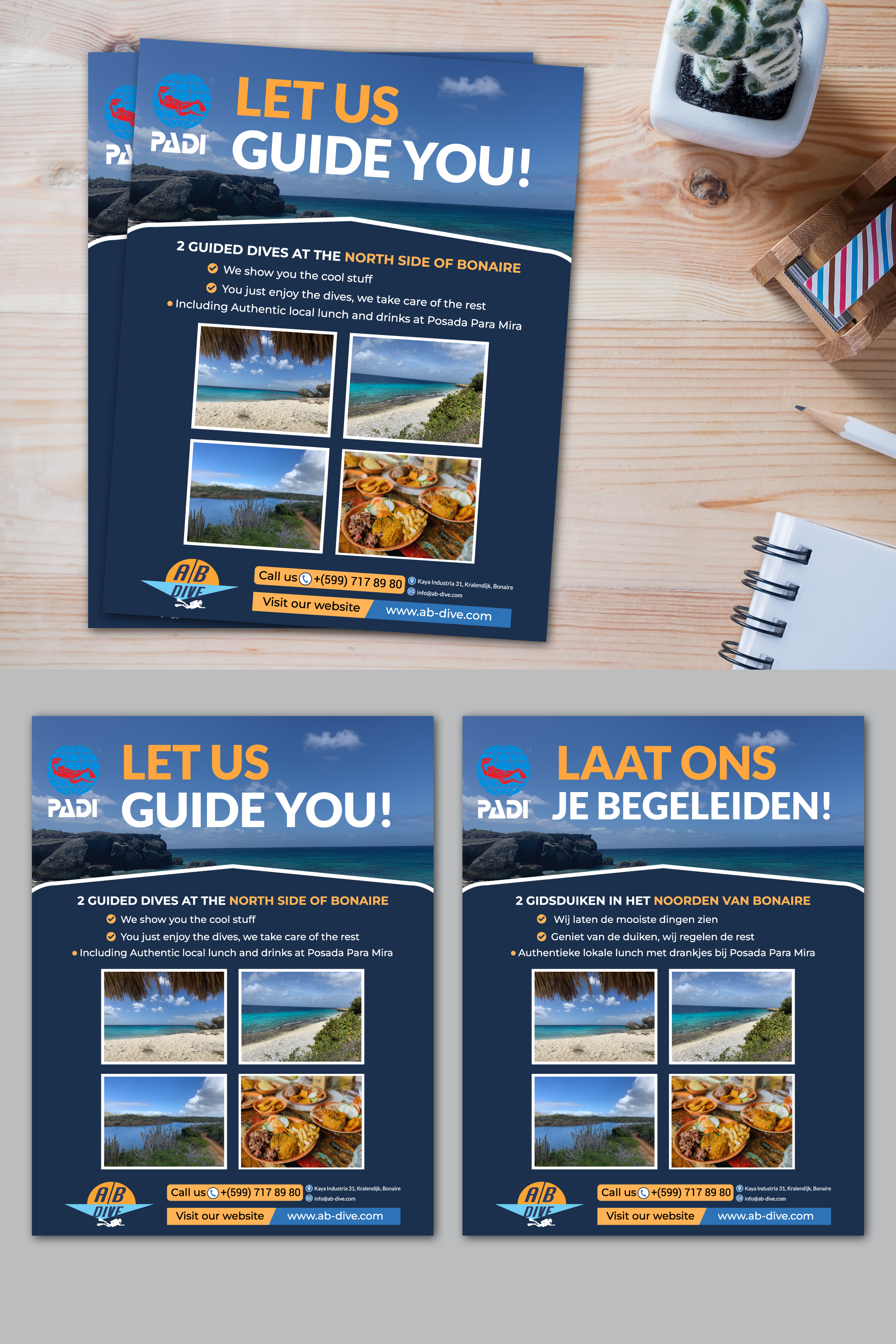 Flyer Design by Rifu Graphics for AB Dive | Design #31819151