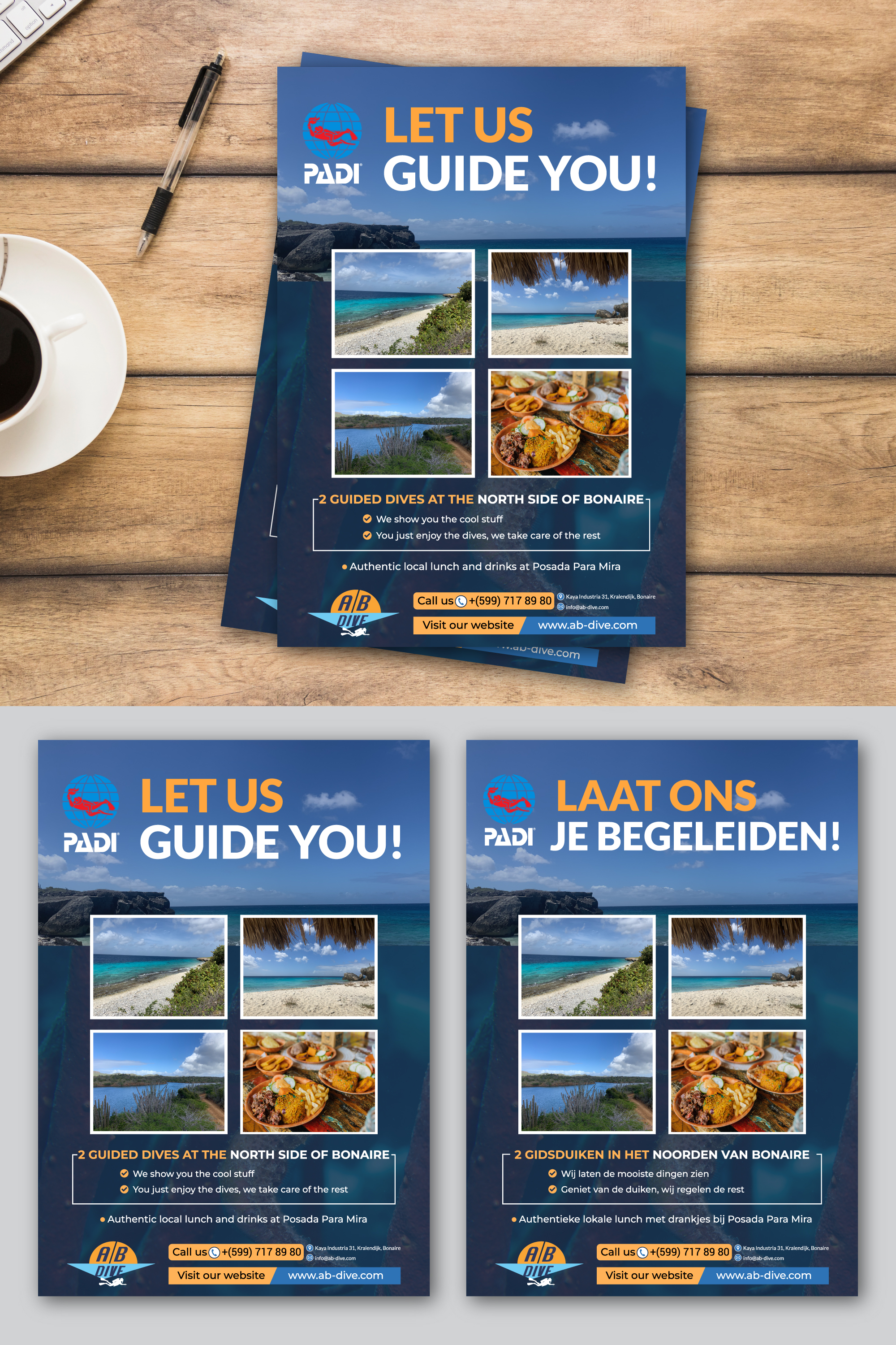 Flyer Design by Rifu Graphics for AB Dive | Design #31823281