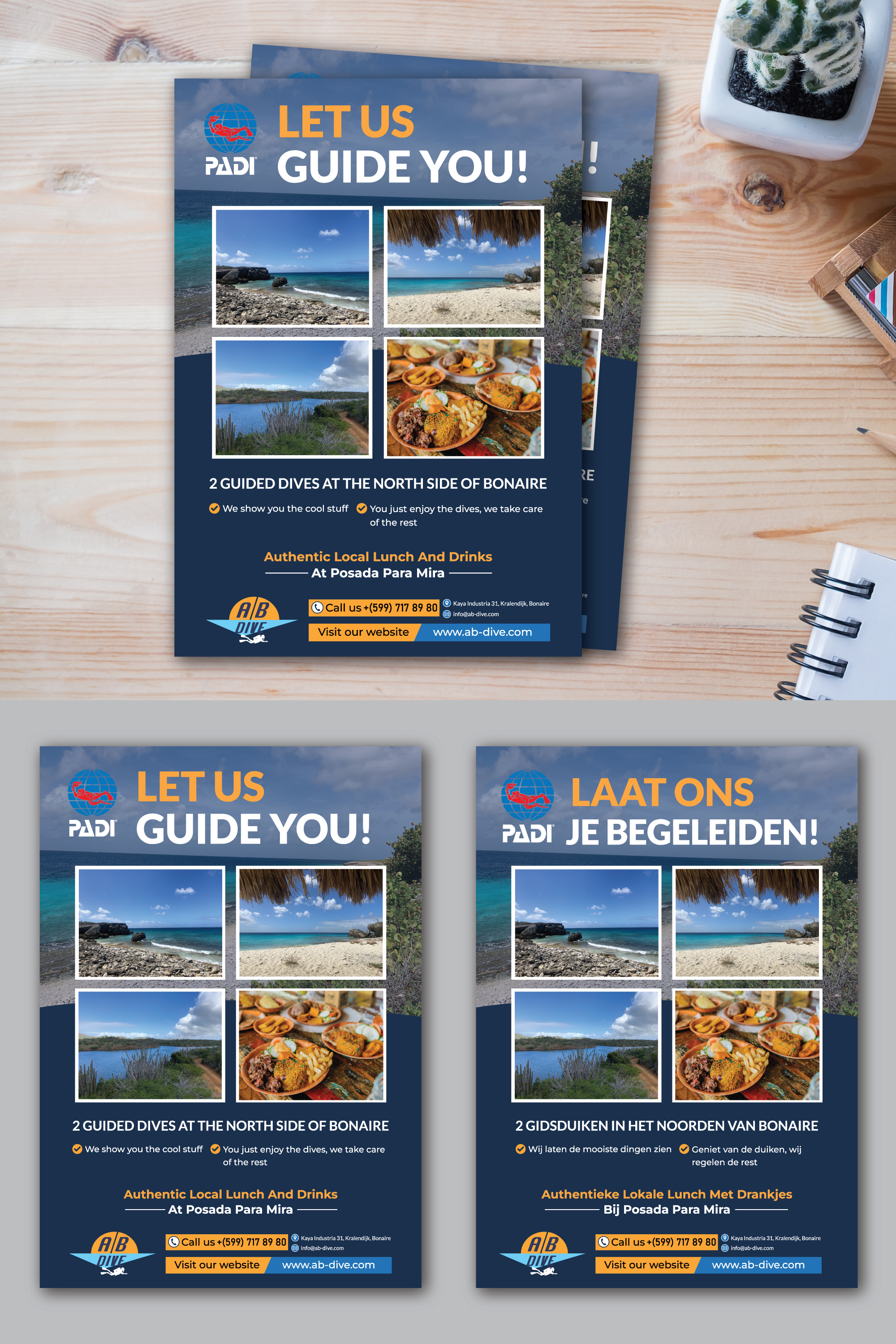 Flyer Design by Rifu Graphics for AB Dive | Design #31823298