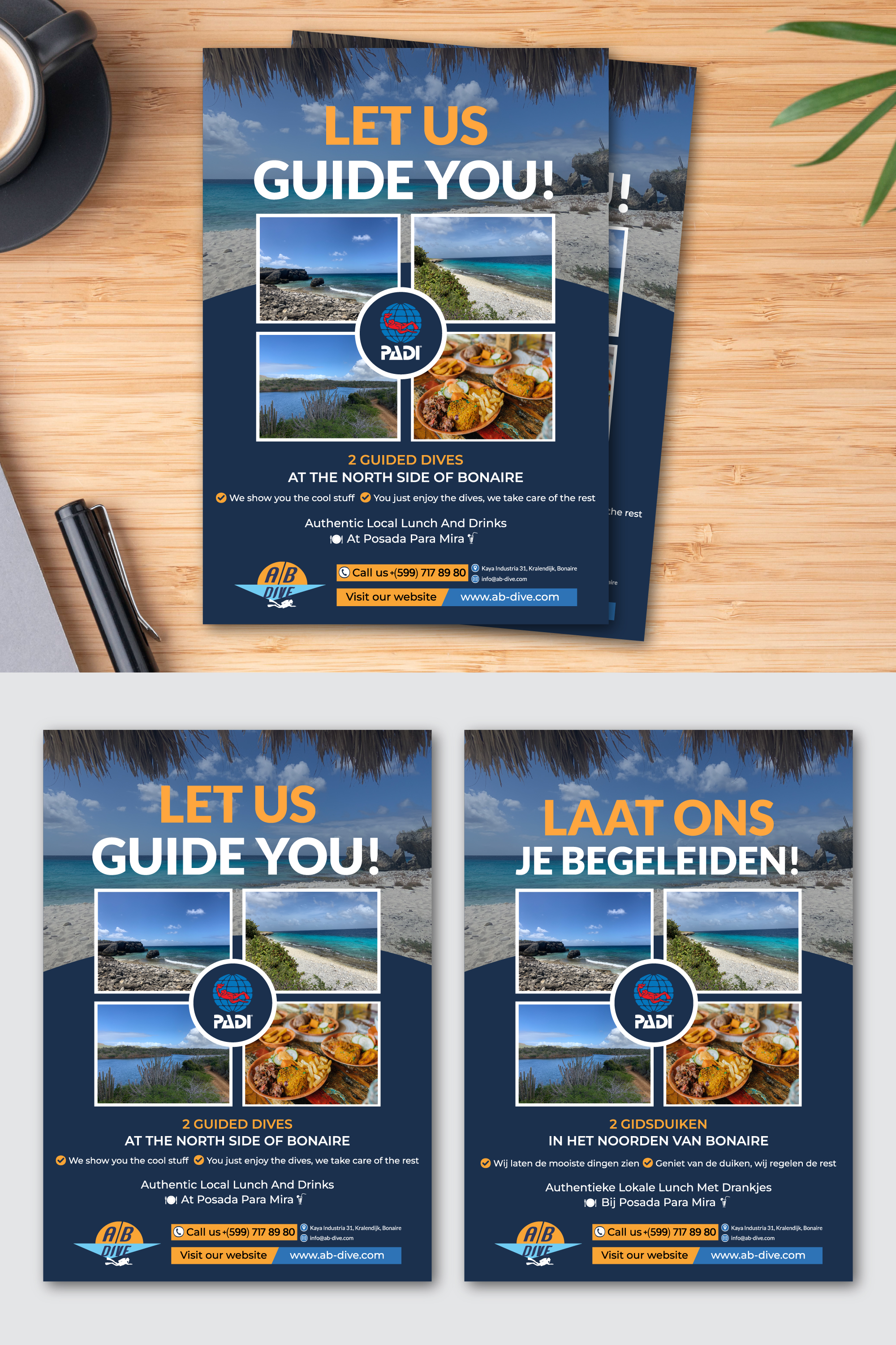 Flyer Design by Rifu Graphics for AB Dive | Design #31823336