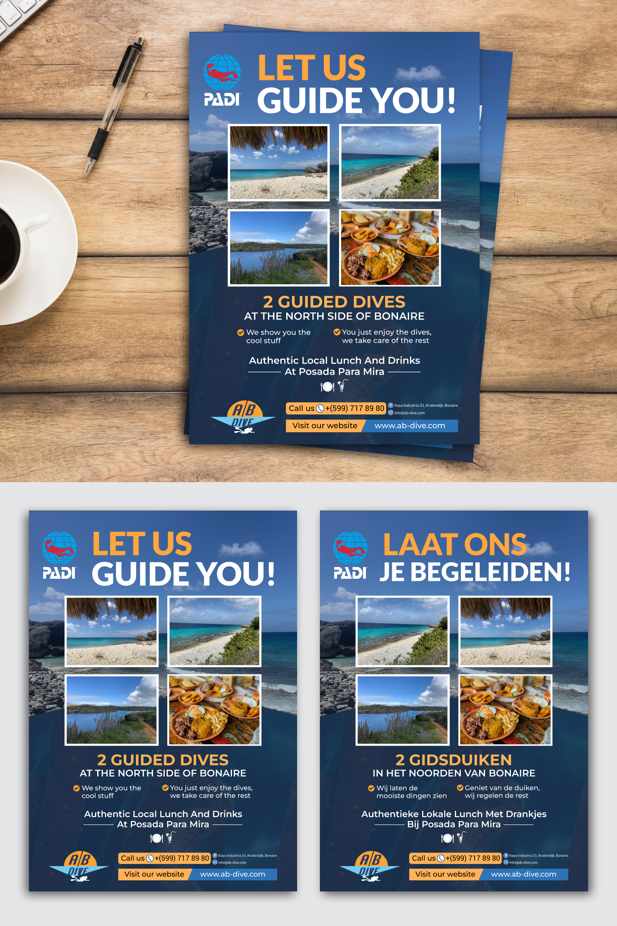 Flyer Design by Rifu Graphics for AB Dive | Design #31827314