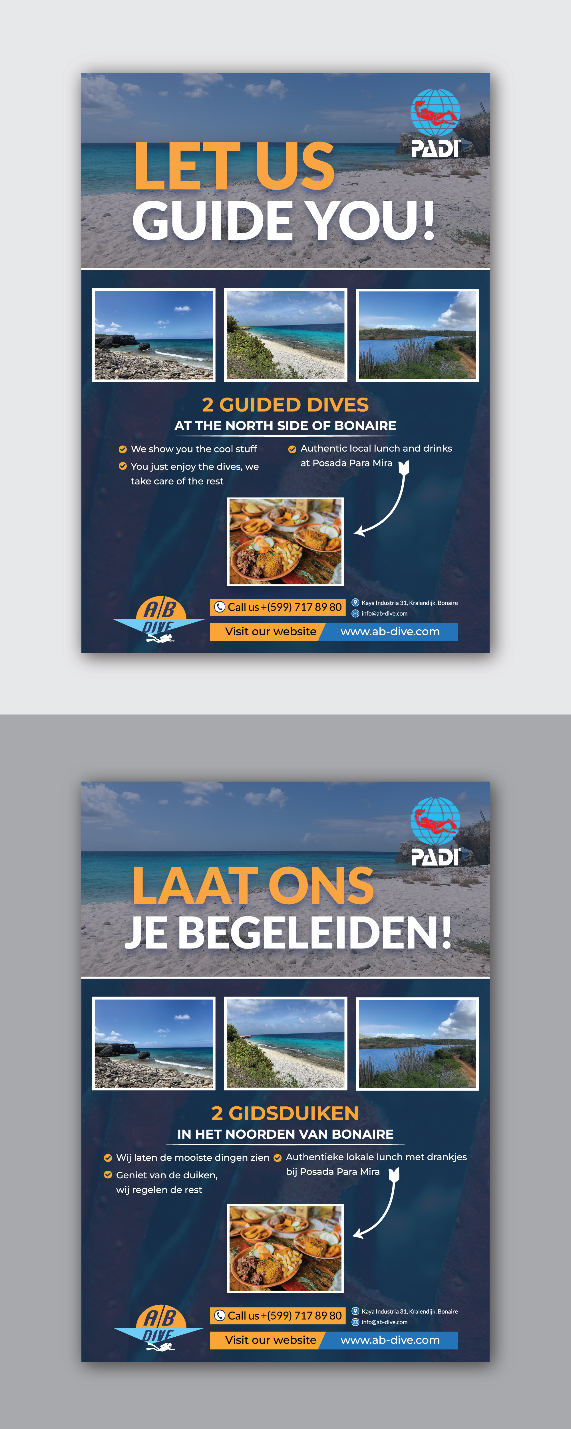 Flyer Design by Rifu Graphics for AB Dive | Design #31833564