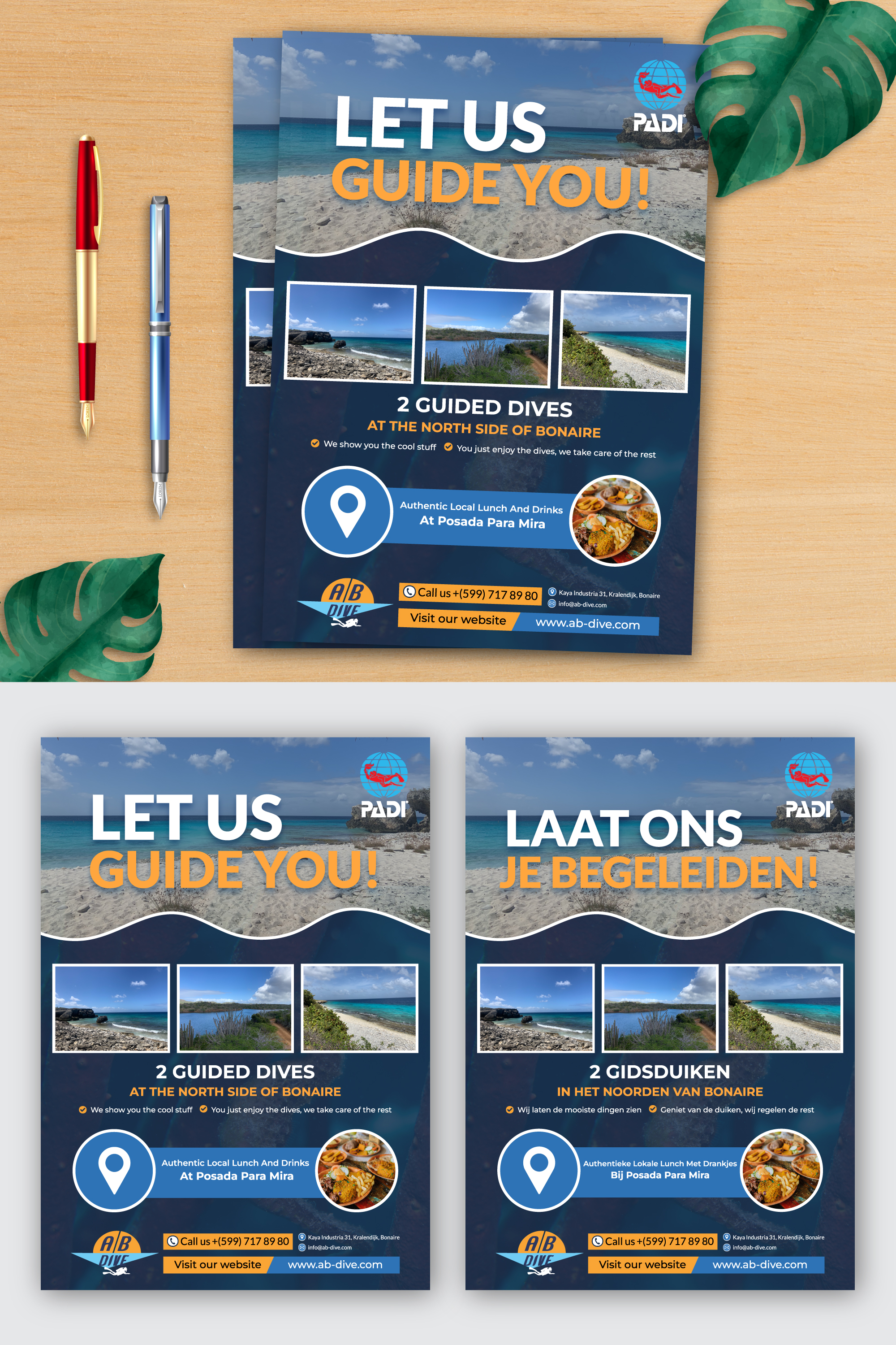 Flyer Design by Rifu Graphics for AB Dive | Design #31833944