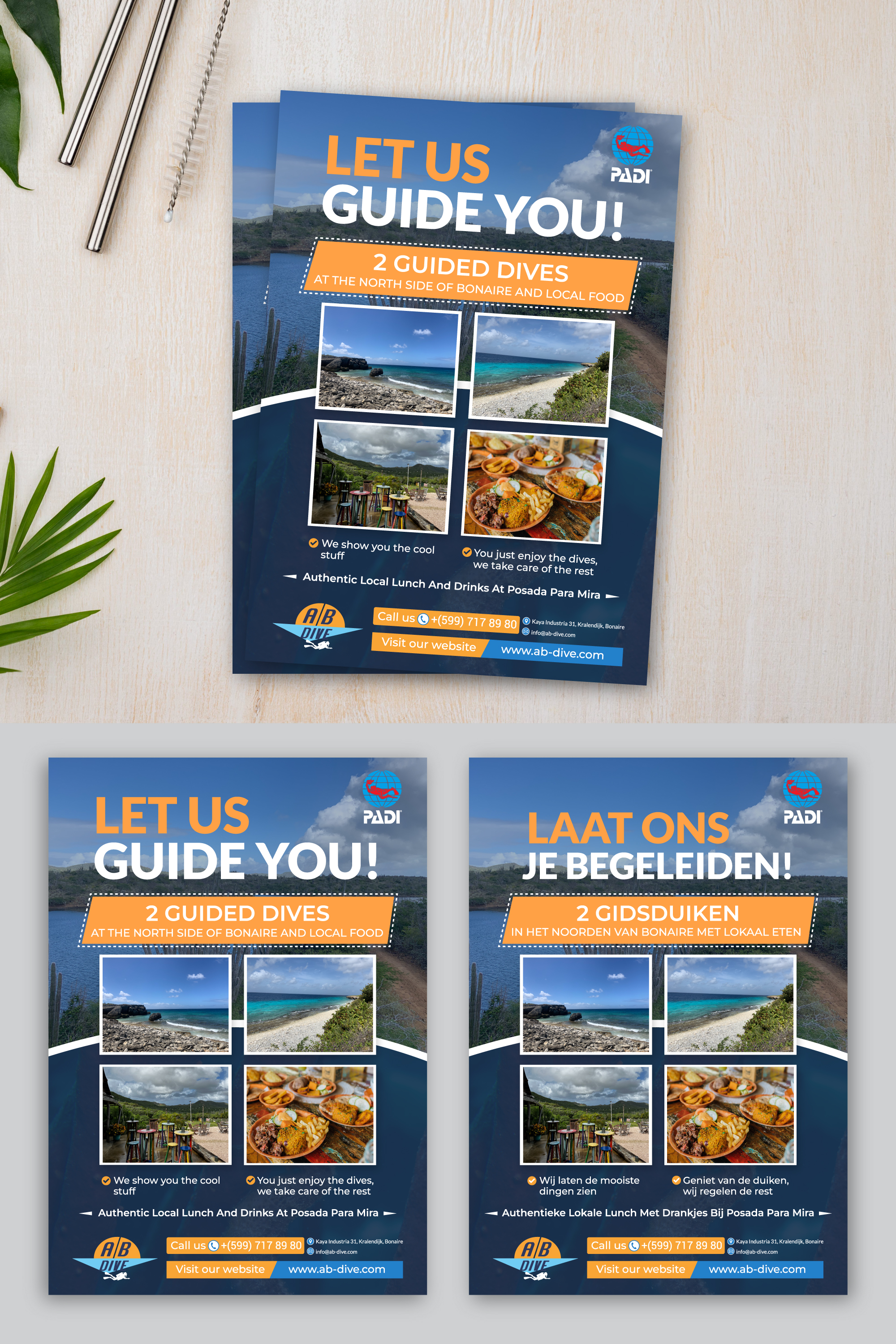 Flyer Design by Rifu Graphics for AB Dive | Design #31907402