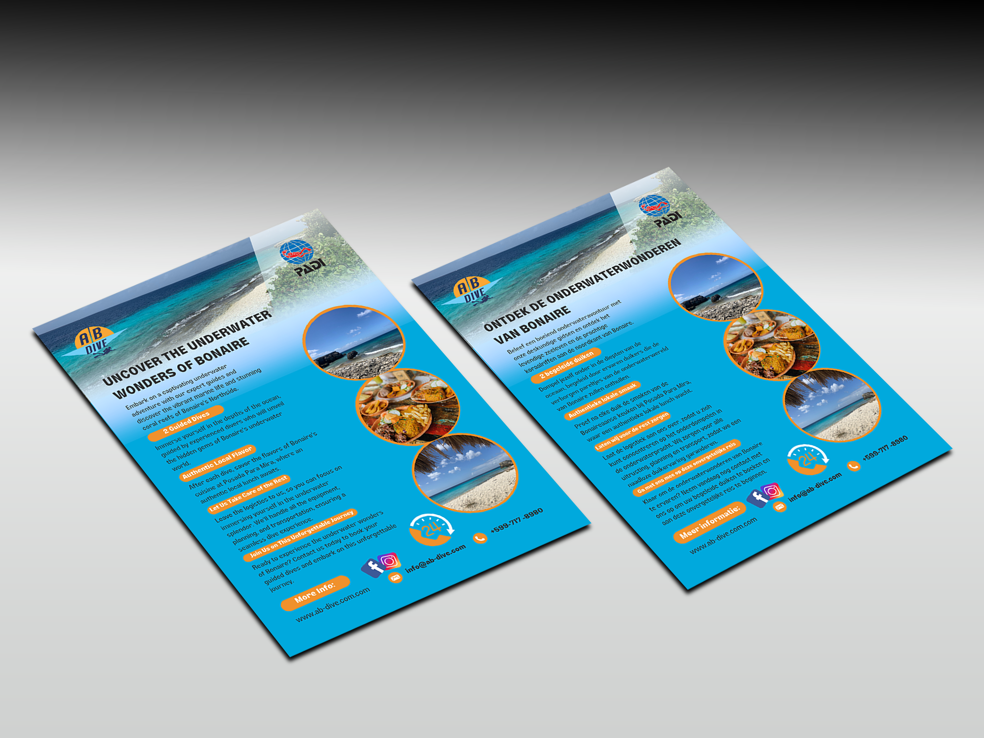 Flyer Design by Pixelia for AB Dive | Design #31828625