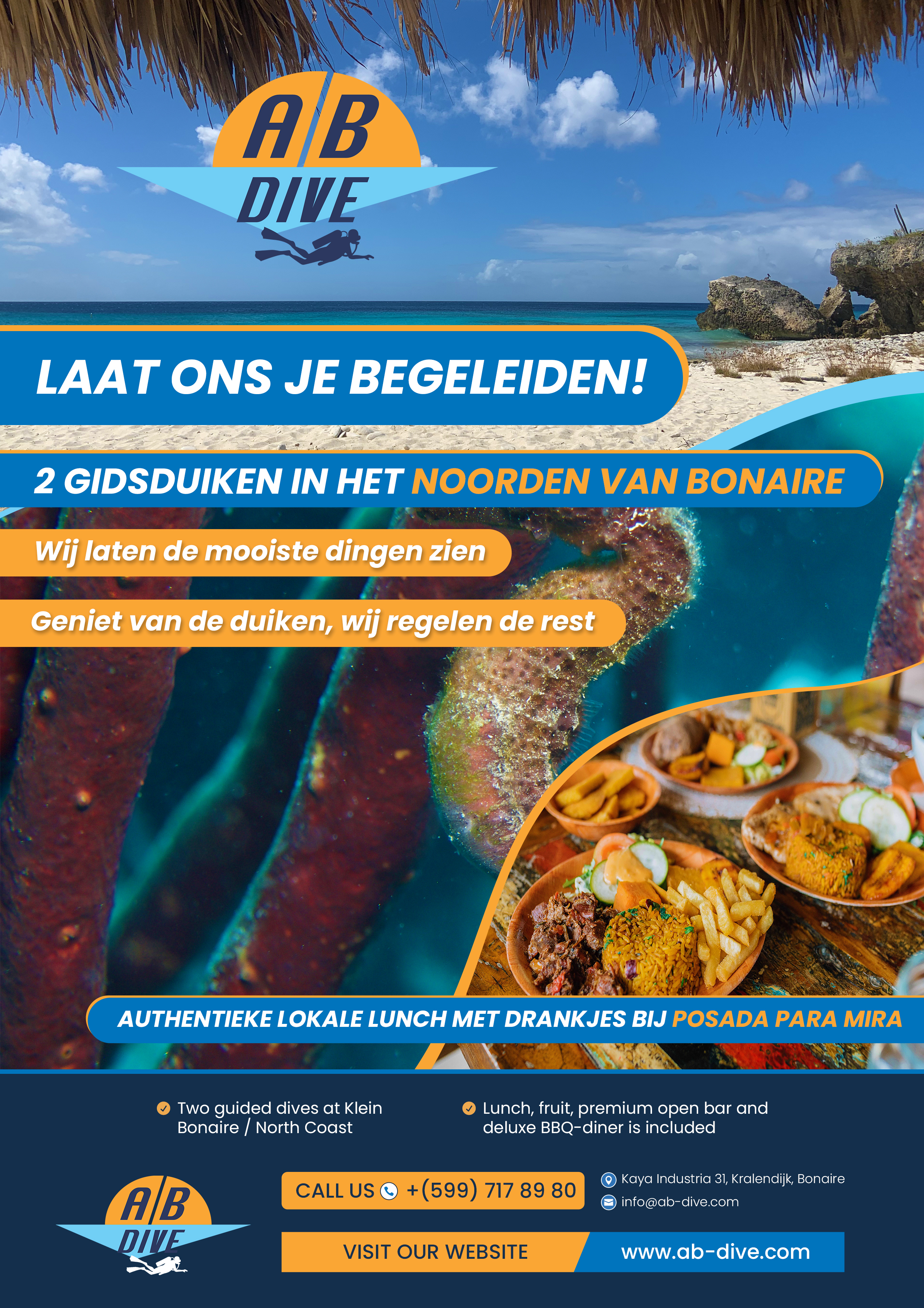 Flyer Design by Hristo Itchov for AB Dive | Design #31826088