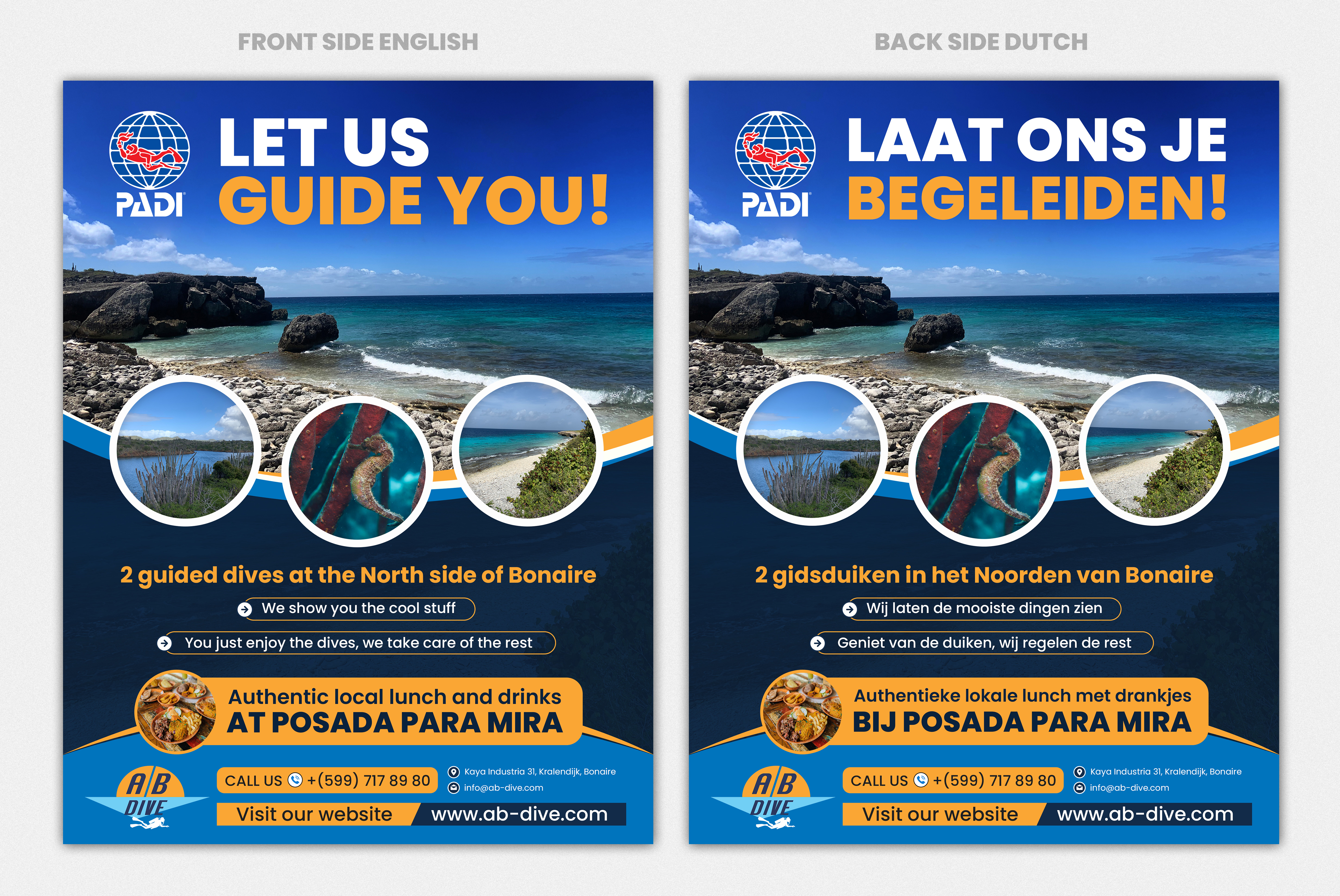 Flyer Design by SAI DESIGNS for AB Dive | Design #31821410