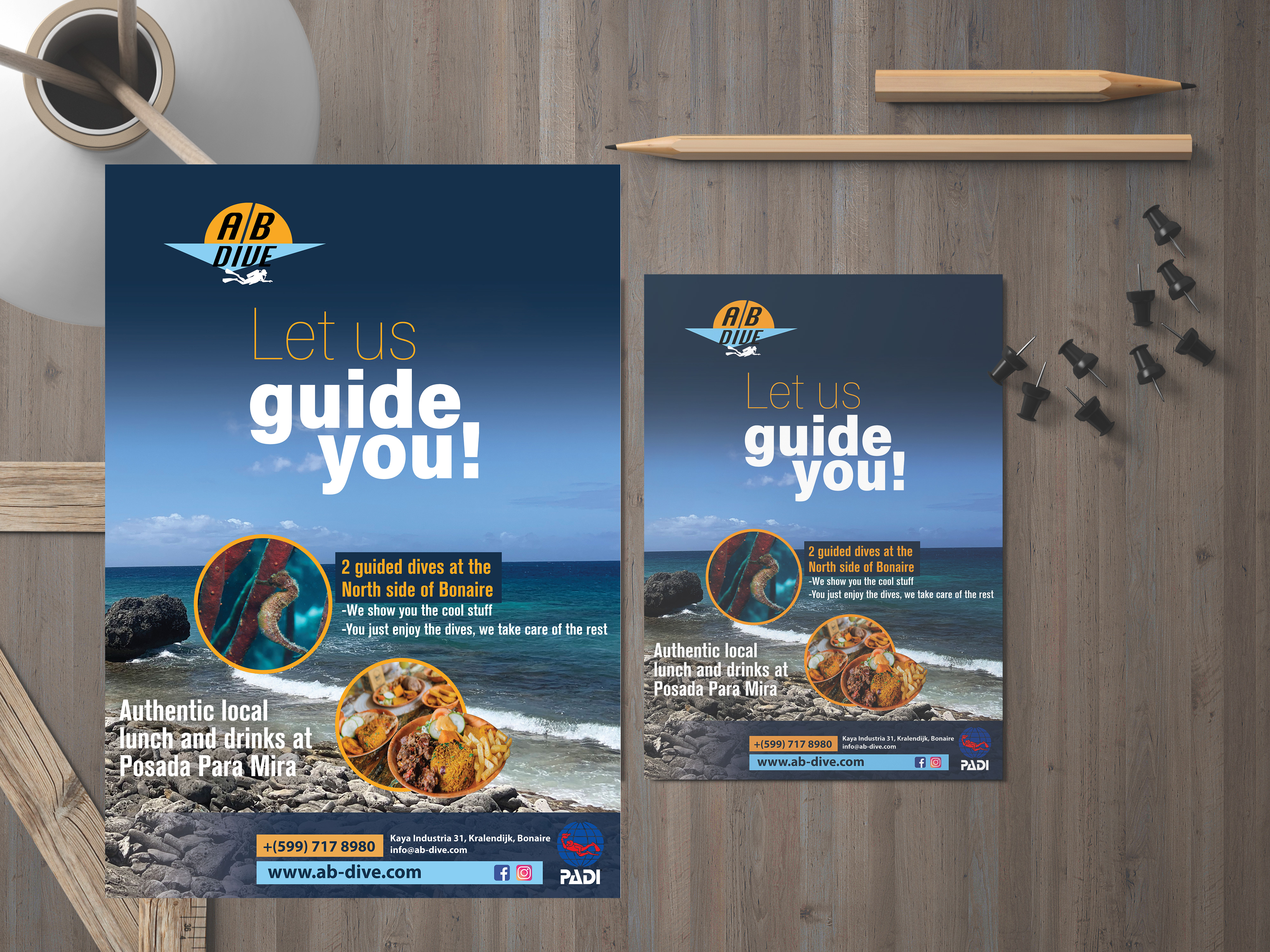Flyer Design by Impressive Designs for AB Dive | Design #31820826