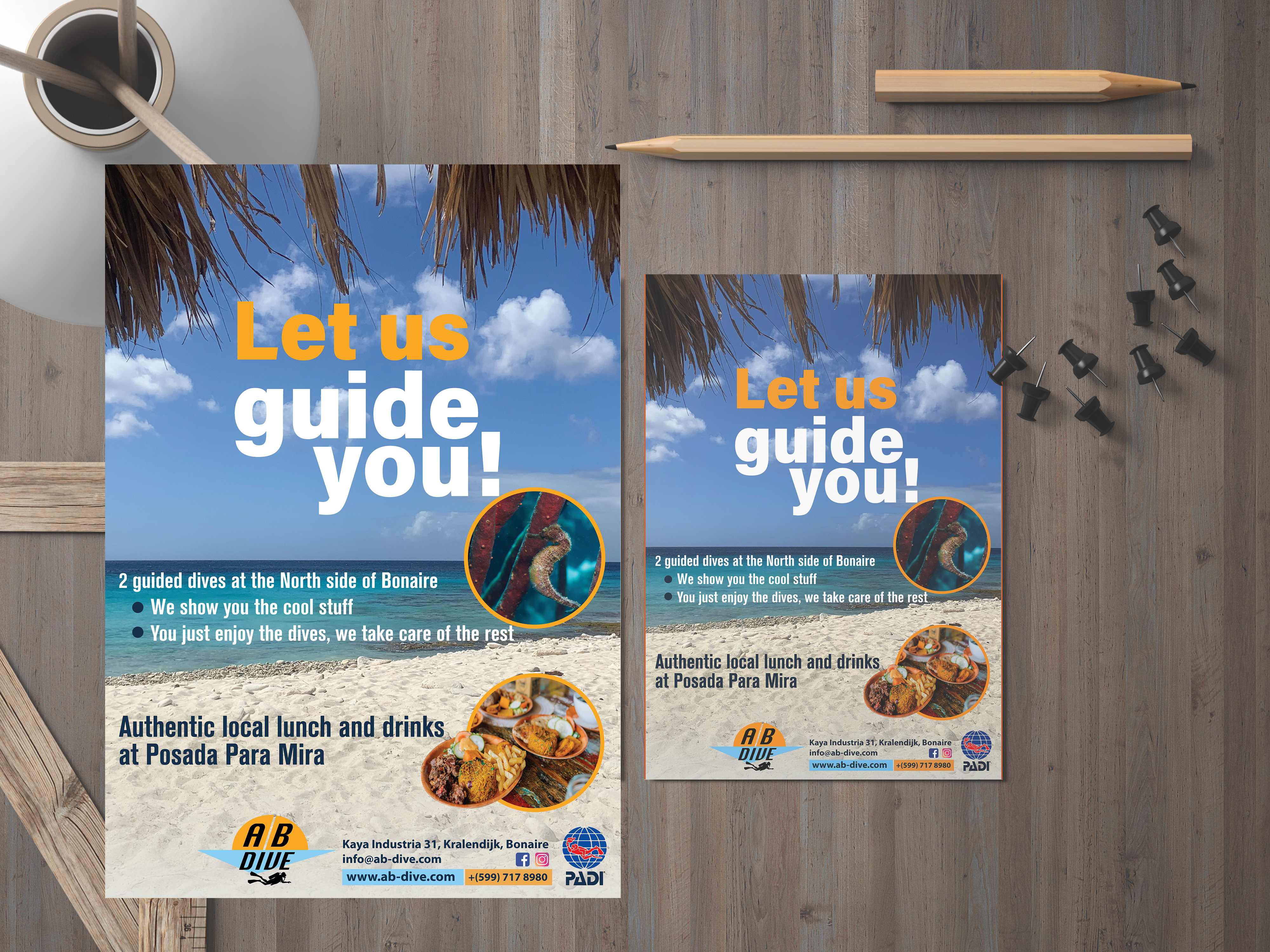 Flyer Design by Impressive Designs for AB Dive | Design #31820827