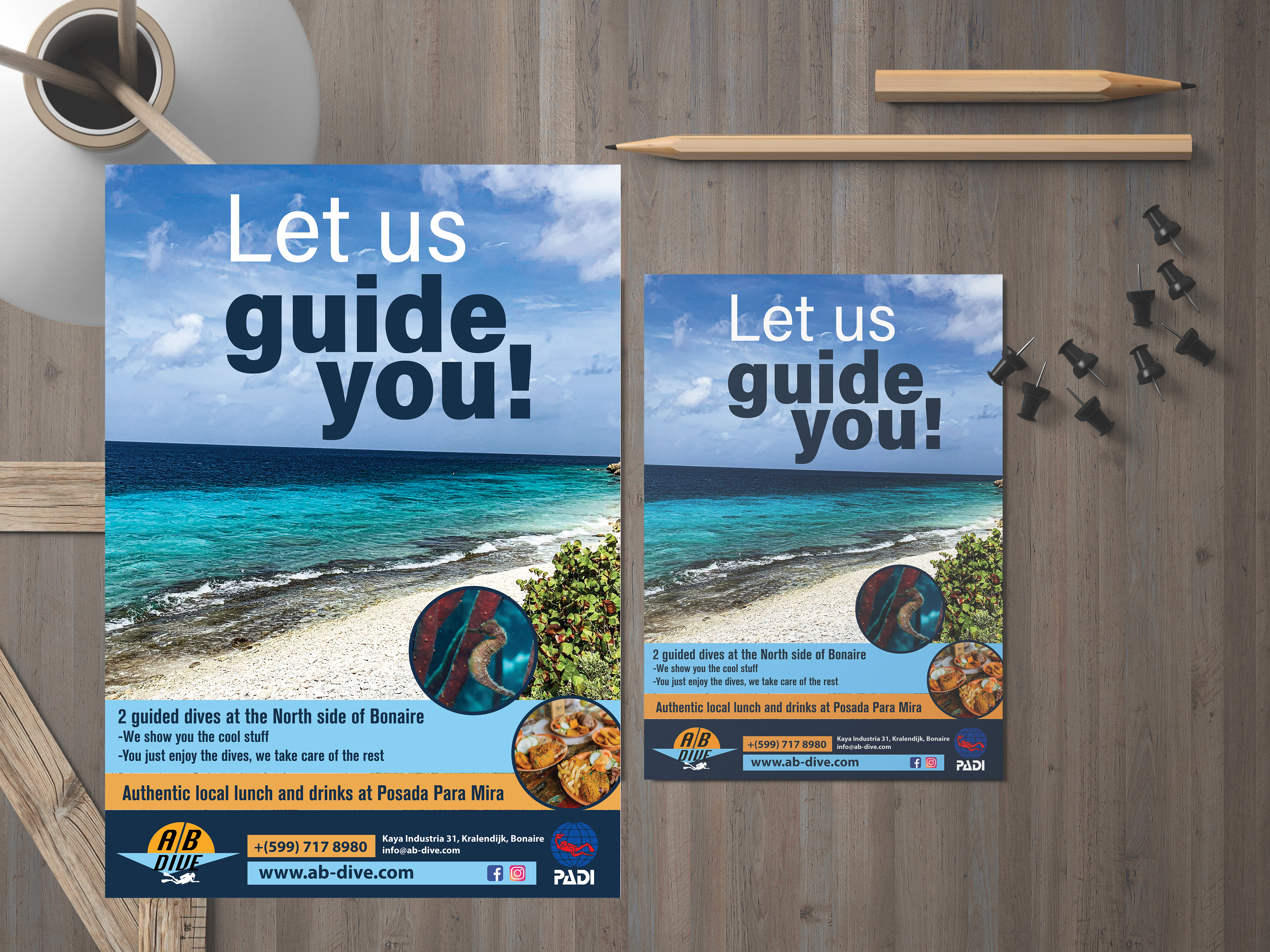 Flyer Design by Impressive Designs for AB Dive | Design #31820828