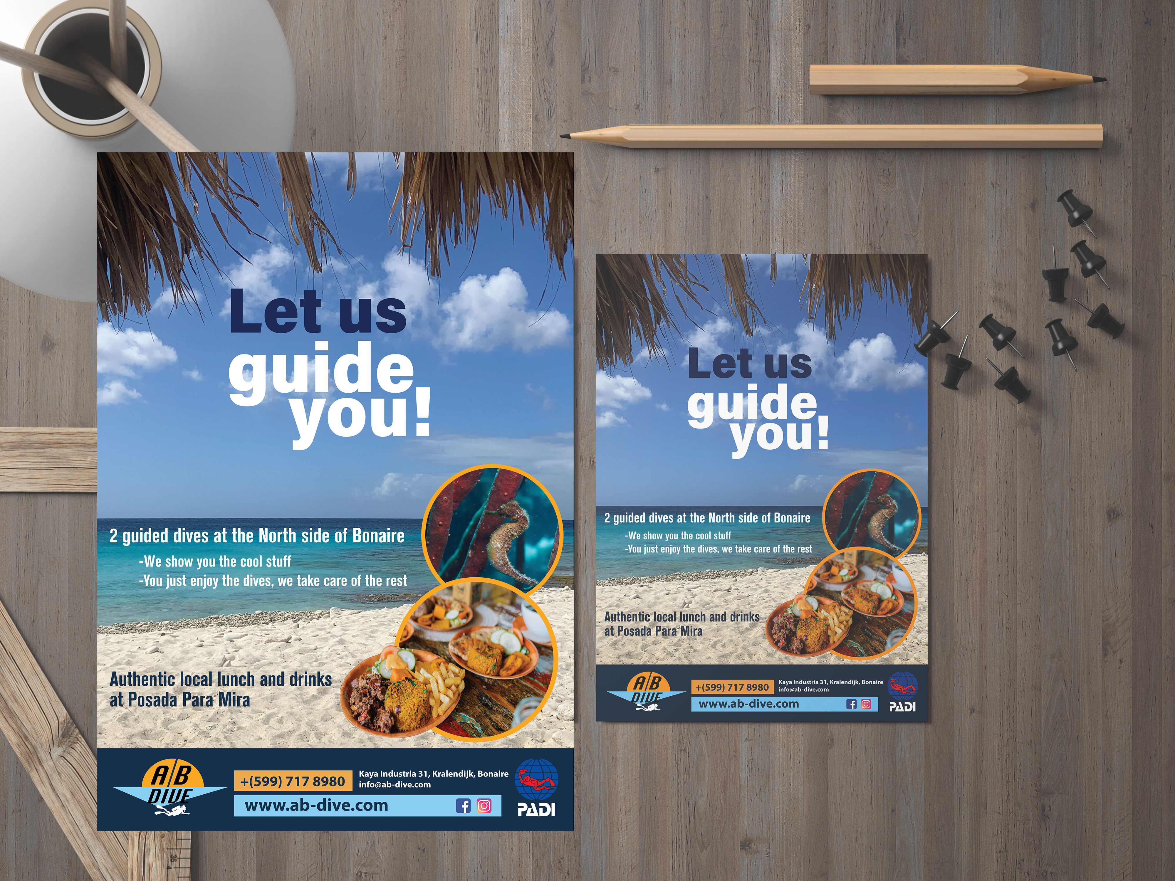 Flyer Design by Impressive Designs for AB Dive | Design #31820829