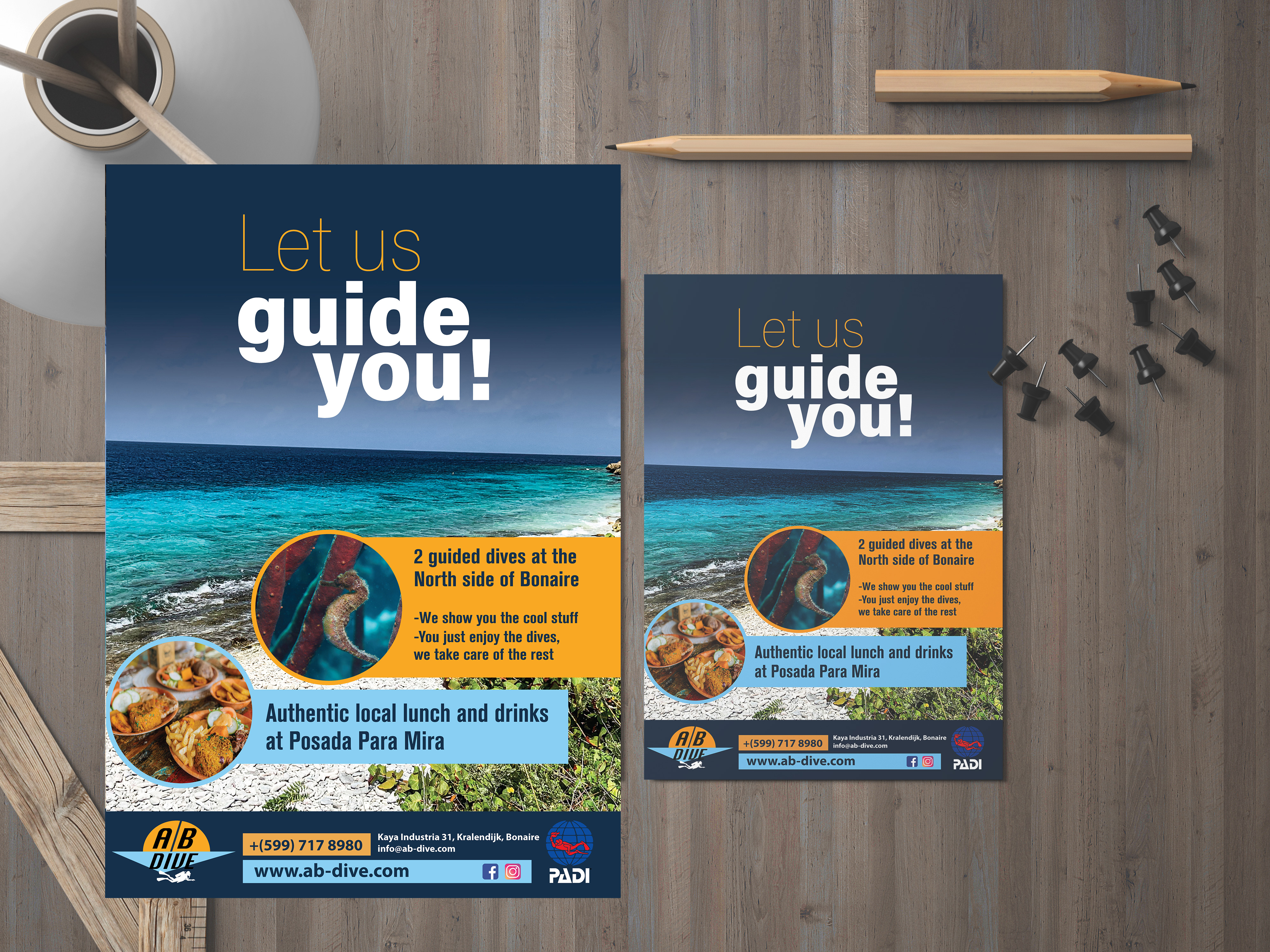 Flyer Design by Impressive Designs for AB Dive | Design #31820830