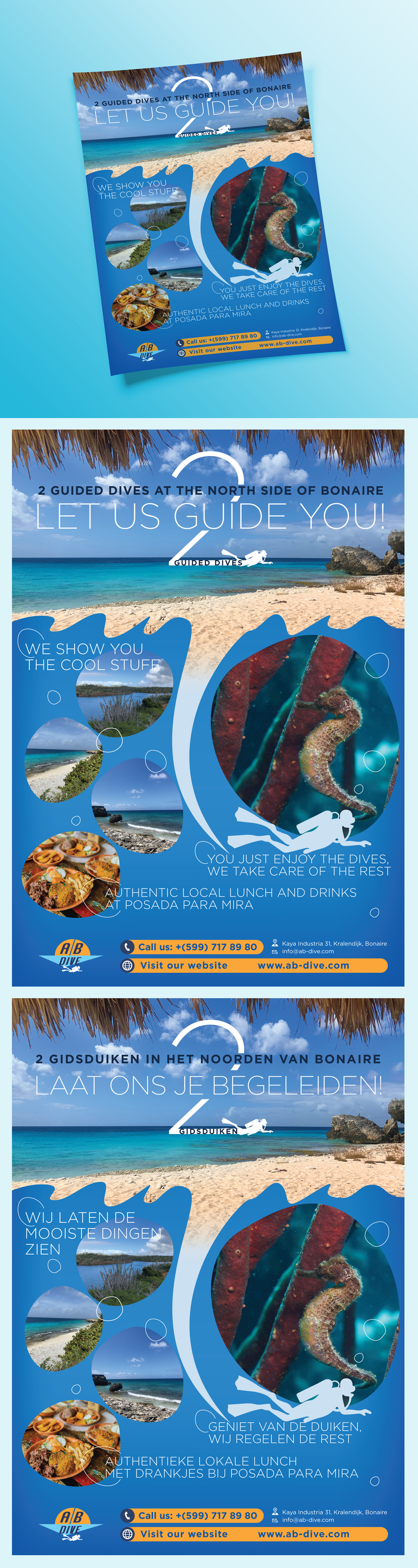 Flyer Design by thecreativepill for AB Dive | Design #31829884