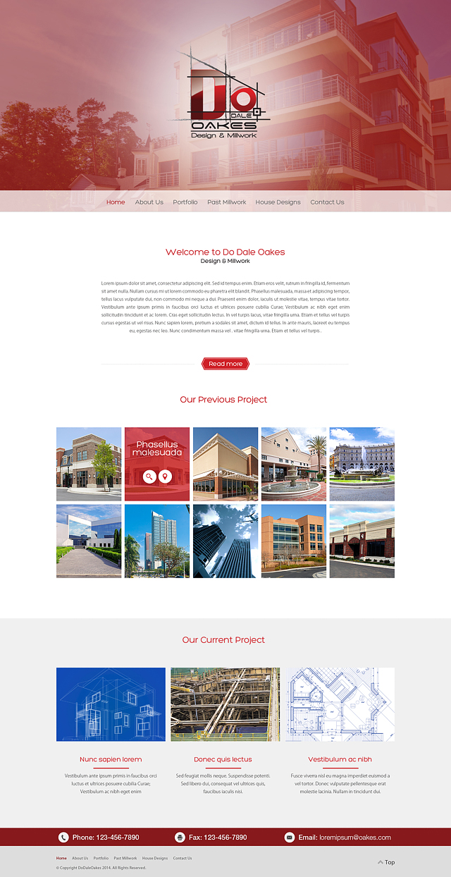 Web Design par Latest Design Ideas pour Oakes Design & Millwork | Design #3134380