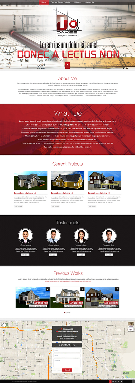 Web Design par Latest Design Ideas pour Oakes Design & Millwork | Design #3254538
