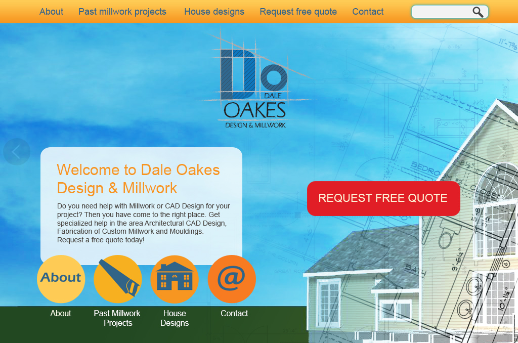 Web Design by  Alex.V [Tantra Rama Prod.] for Oakes Design & Millwork | Design #3156731