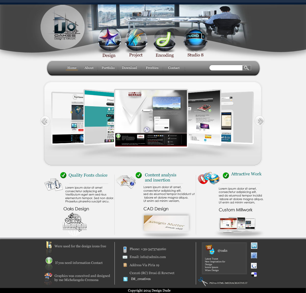 Web-Design von Design Dude für Oakes Design & Millwork | Design #3233169
