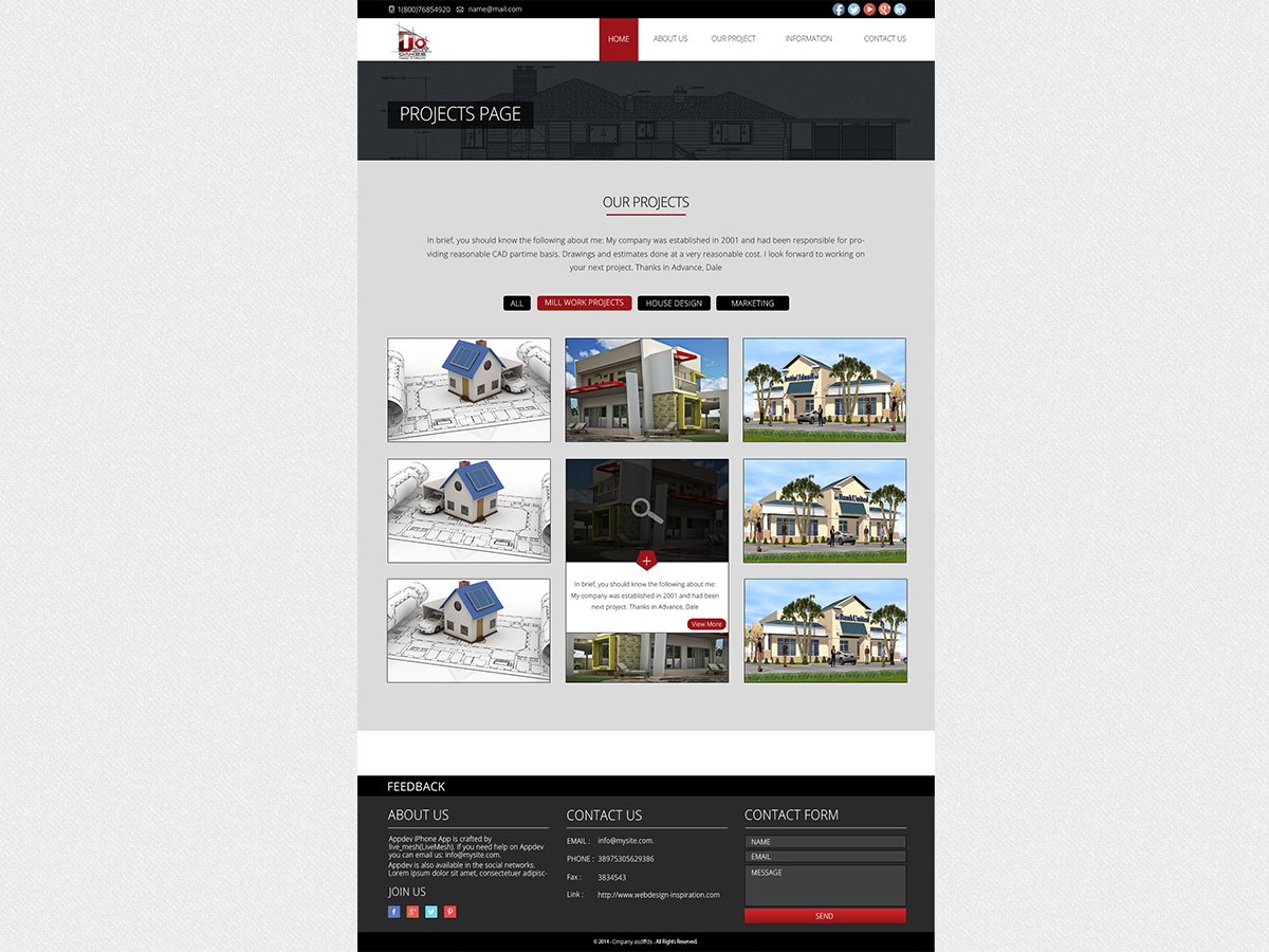 Web Design by uniquetribe for Oakes Design & Millwork | Design #3120830
