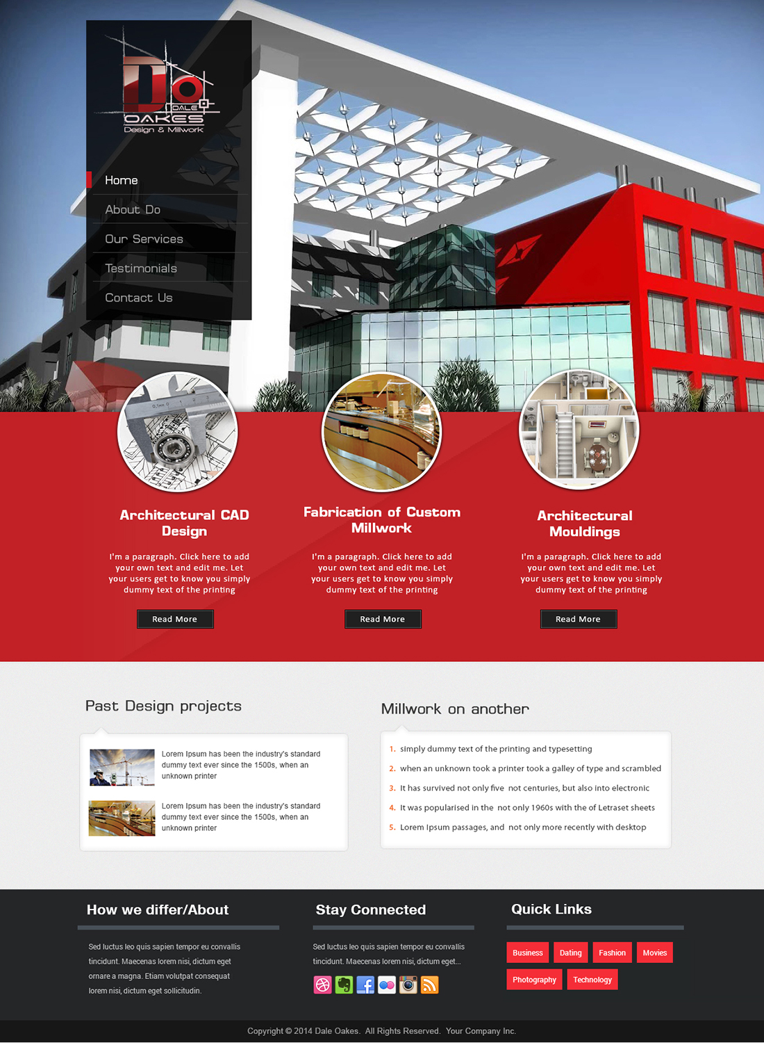 Web Design by webxvision for Oakes Design & Millwork | Design #3149830