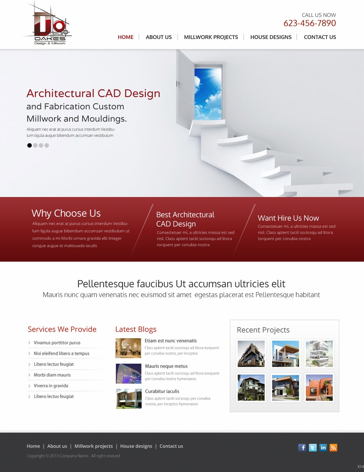 Diseño Web por pb para Oakes Design & Millwork | Diseño #3139982