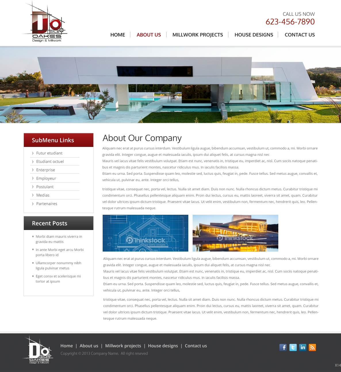 Web Design by pb for Oakes Design & Millwork | Design #3161789