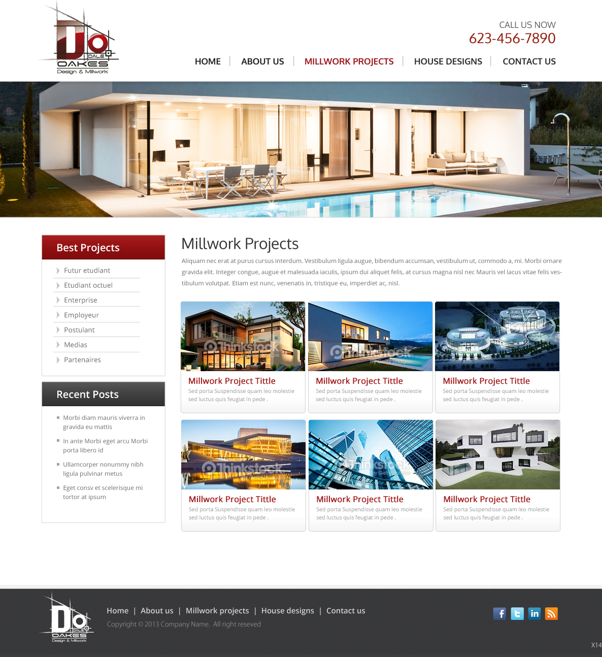 Web Design by pb for Oakes Design & Millwork | Design #3161812
