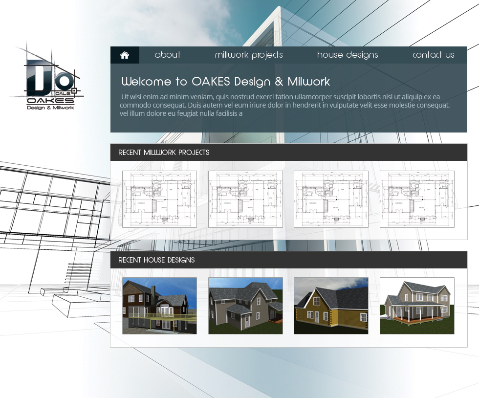 Web-Design von jeckx2 für Oakes Design & Millwork | Design #3219398