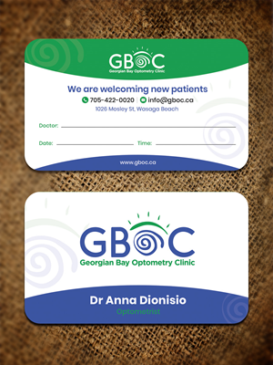 Business Card Design by Sandaruwan for Georgian Bay Optometry Clinic | Design #31828811