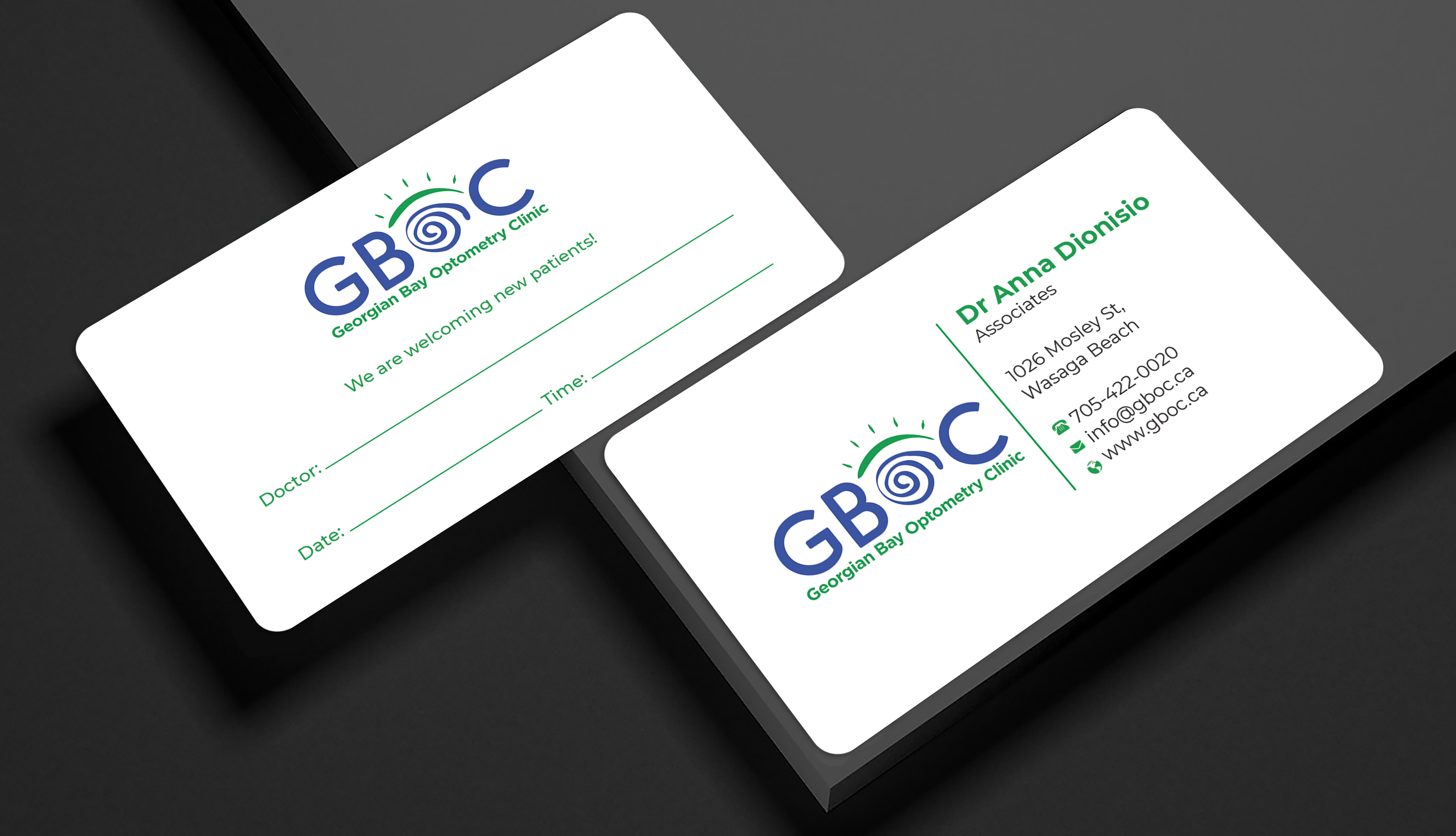 Business Card Design by Expert Bappy for Georgian Bay Optometry Clinic | Design #31825613