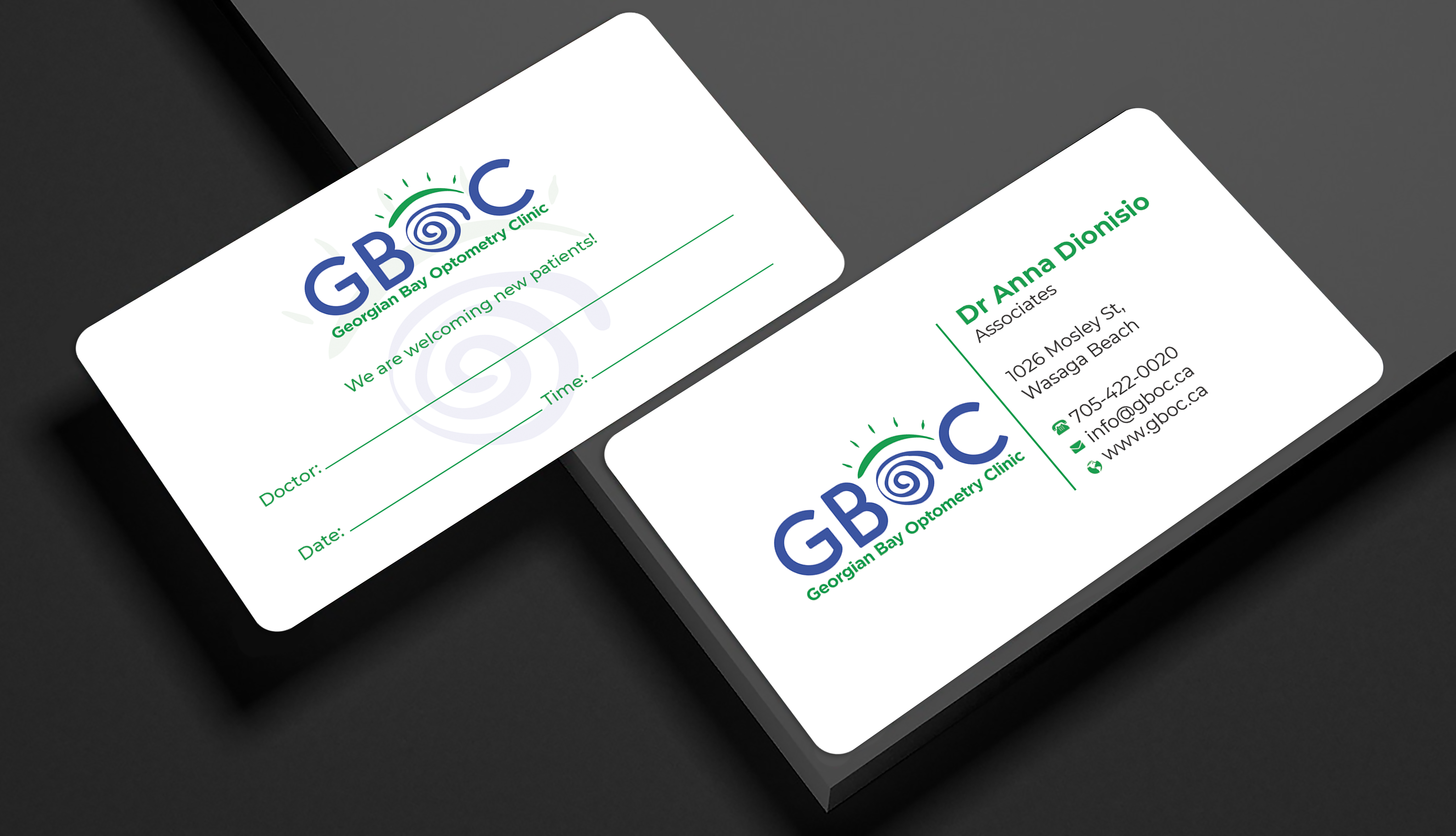 Diseño de Tarjeta de Presentación por Expert Bappy para Georgian Bay Optometry Clinic | Diseño #31825625