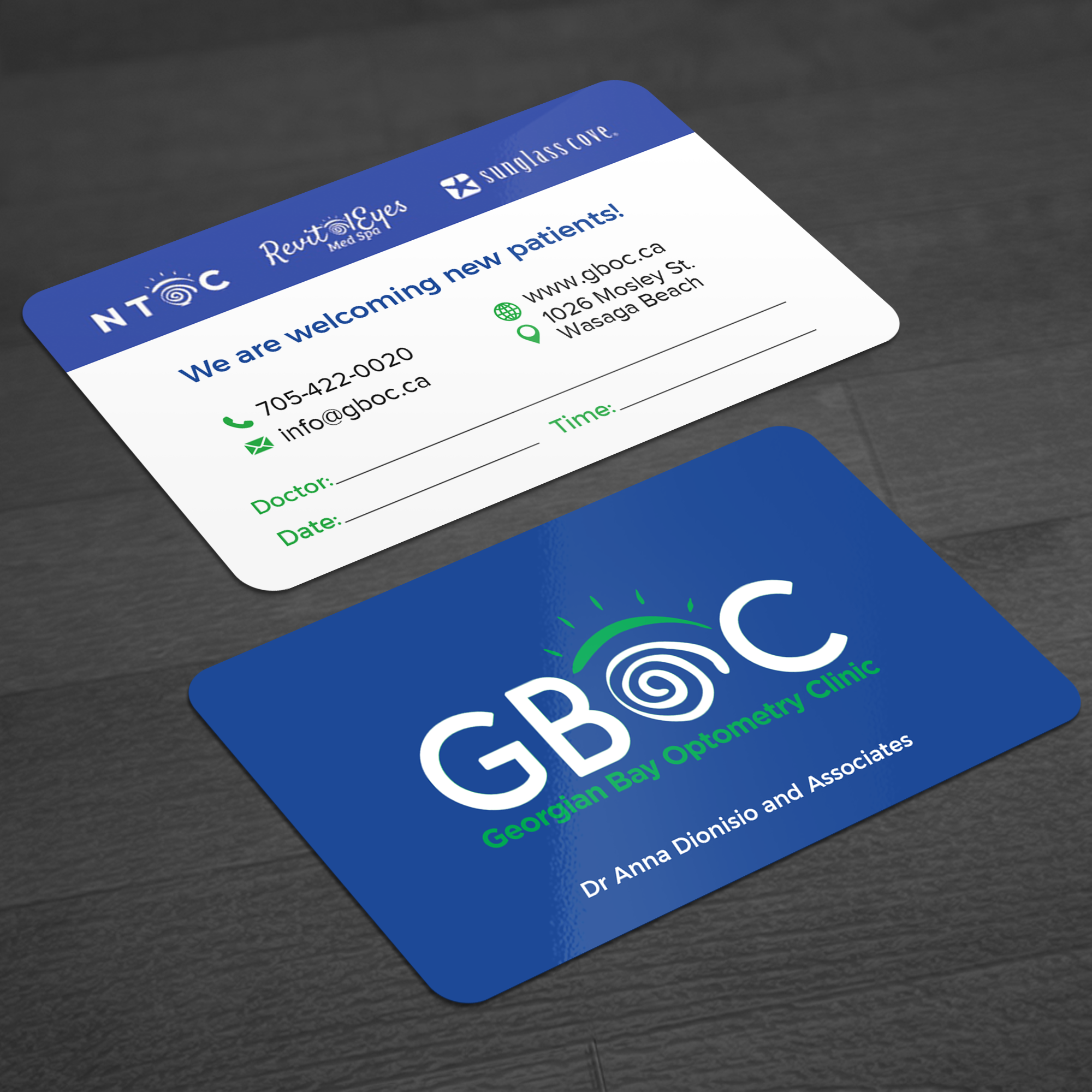 Business Card Design by WellDesign for Georgian Bay Optometry Clinic | Design #31822519