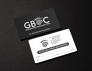 Business Card Design by Sun Moon Graphic Designer for Georgian Bay Optometry Clinic | Design: #31820590