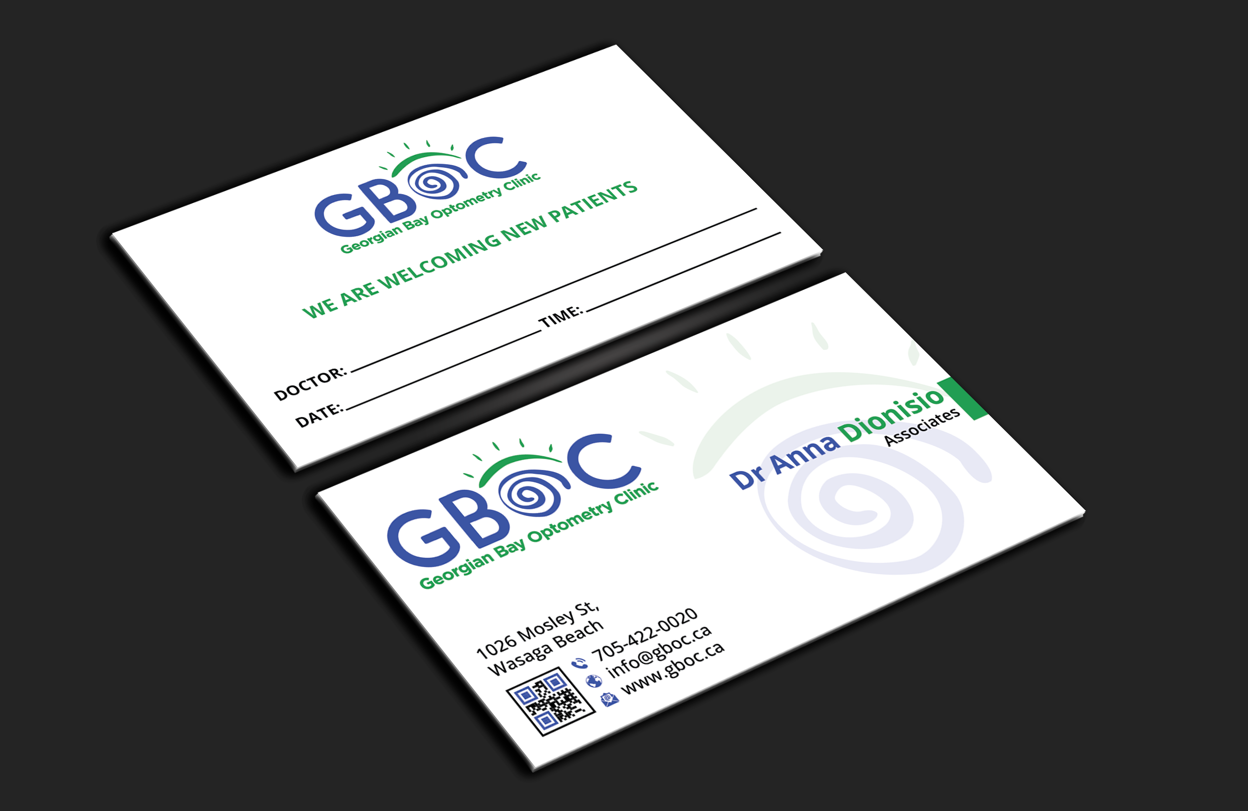 Diseño de Tarjeta de Presentación por DesignerShahadat para Georgian Bay Optometry Clinic | Diseño #31829649