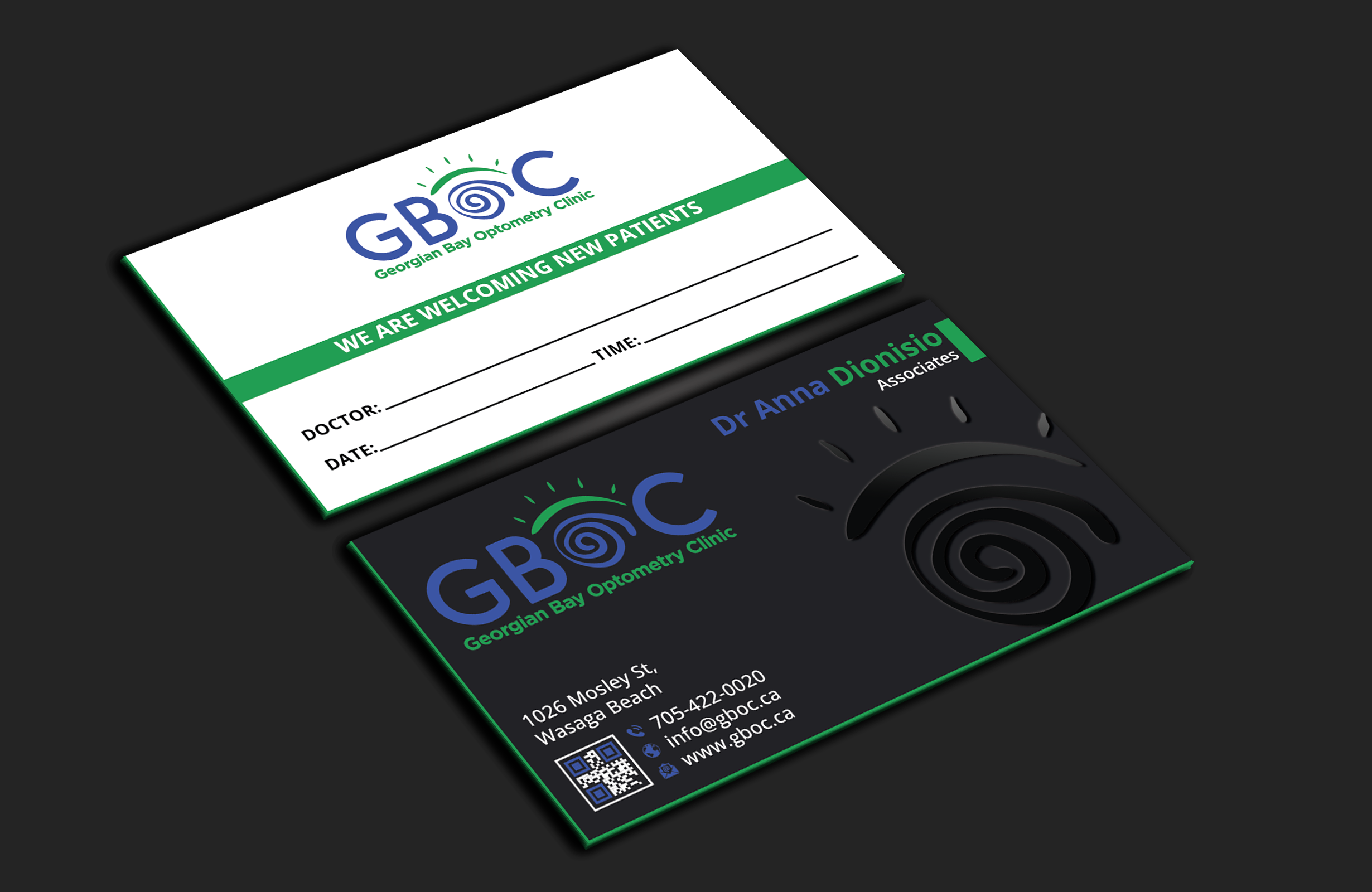 Business Card Design by DesignerShahadat for Georgian Bay Optometry Clinic | Design #31829650