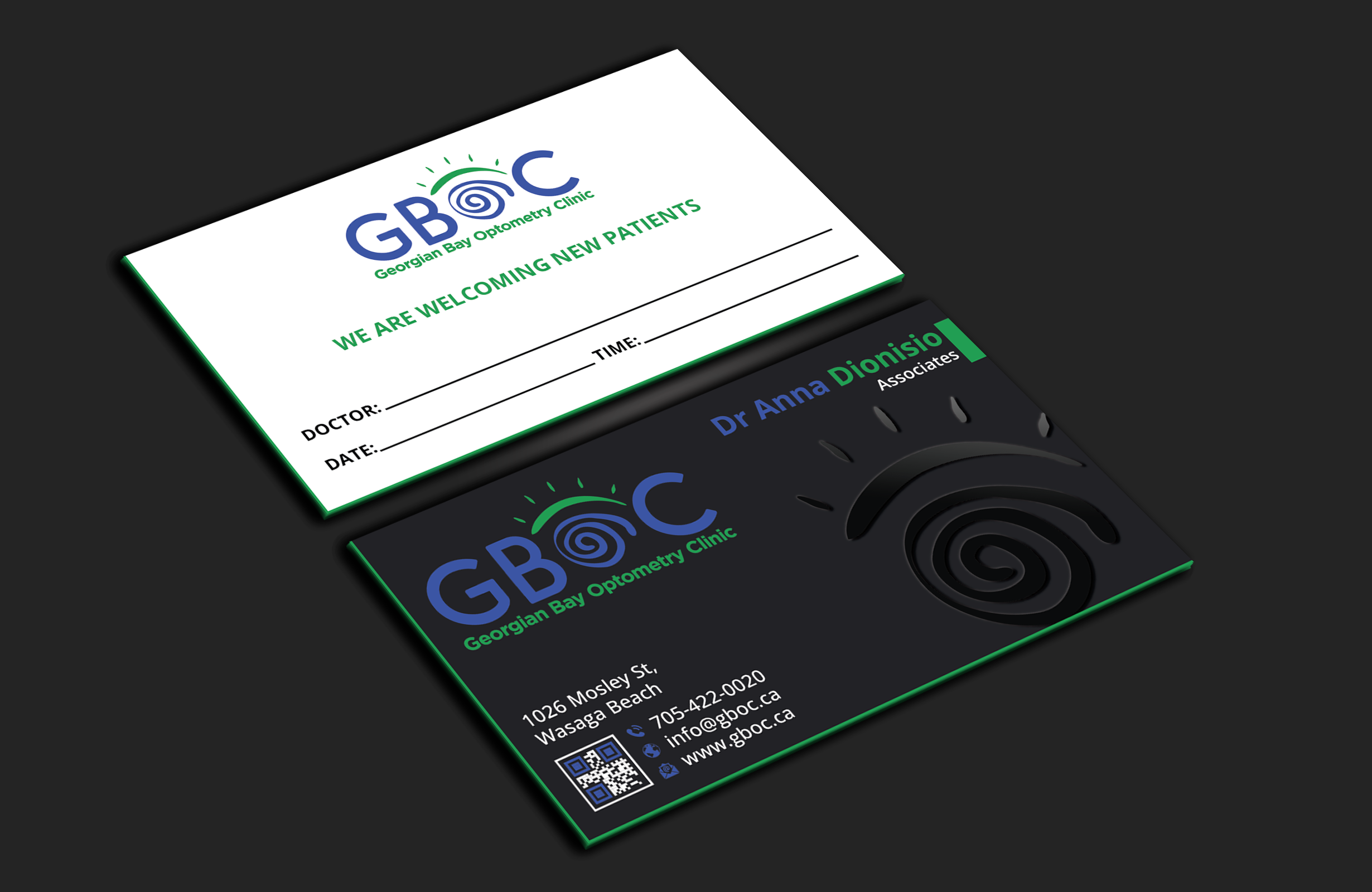 Business Card Design by DesignerShahadat for Georgian Bay Optometry Clinic | Design #31829651