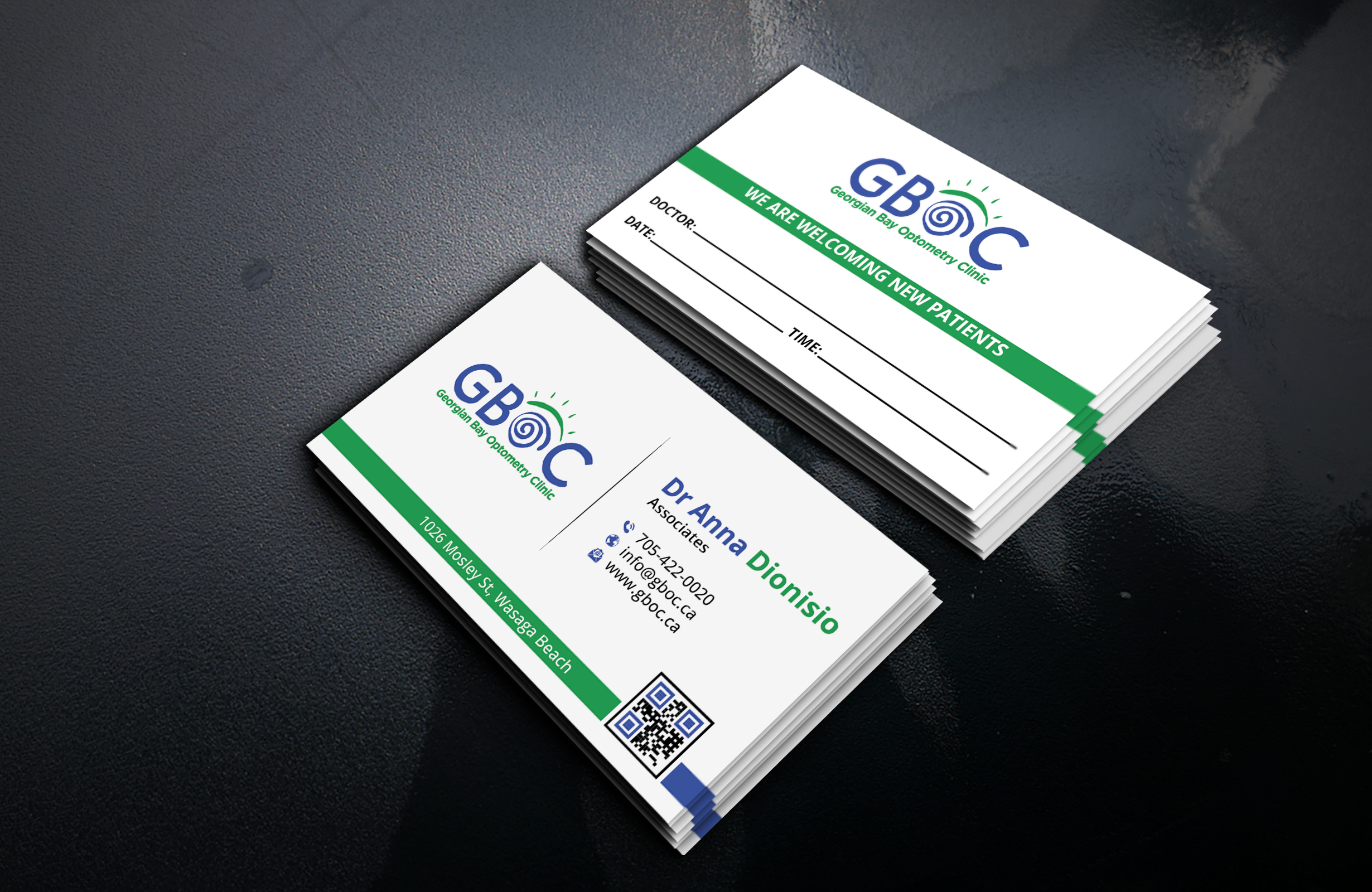 Business Card Design by DesignerShahadat for Georgian Bay Optometry Clinic | Design #31829716