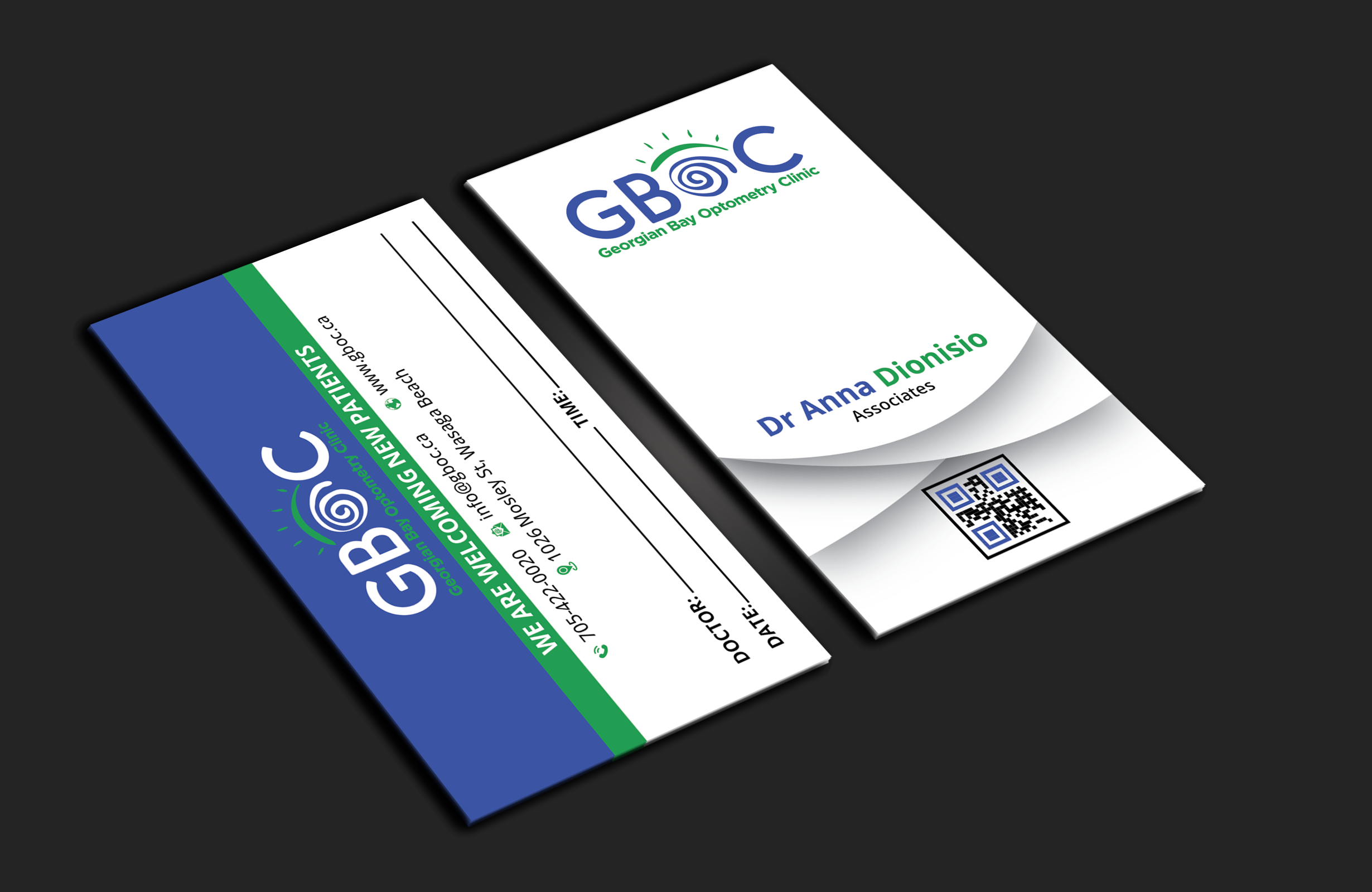 Business Card Design by DesignerShahadat for Georgian Bay Optometry Clinic | Design #31829914